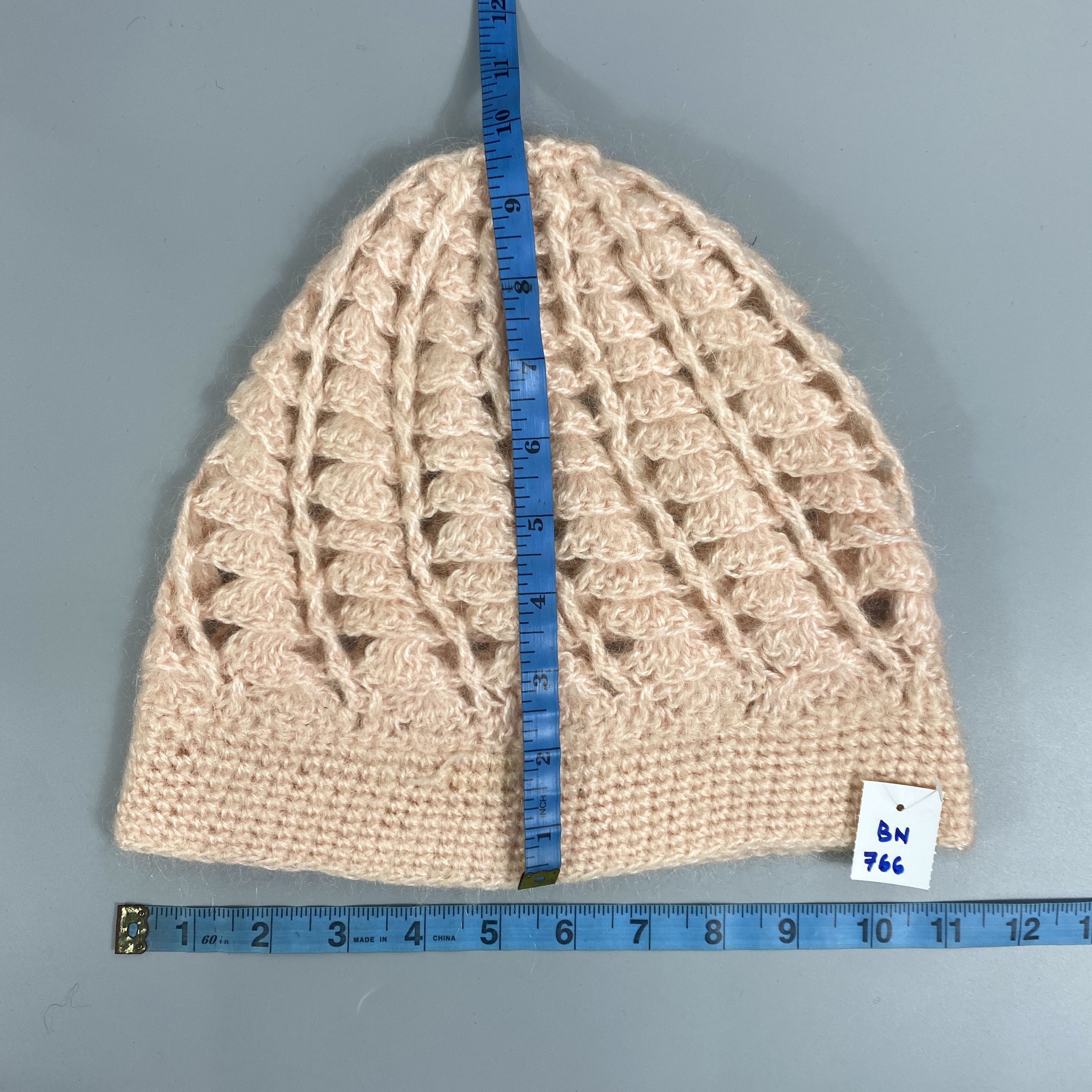 Japanese Brand Handmade Knit Crochet Alpaca Hat -BN766 Size ONE SIZE - 5 Thumbnail