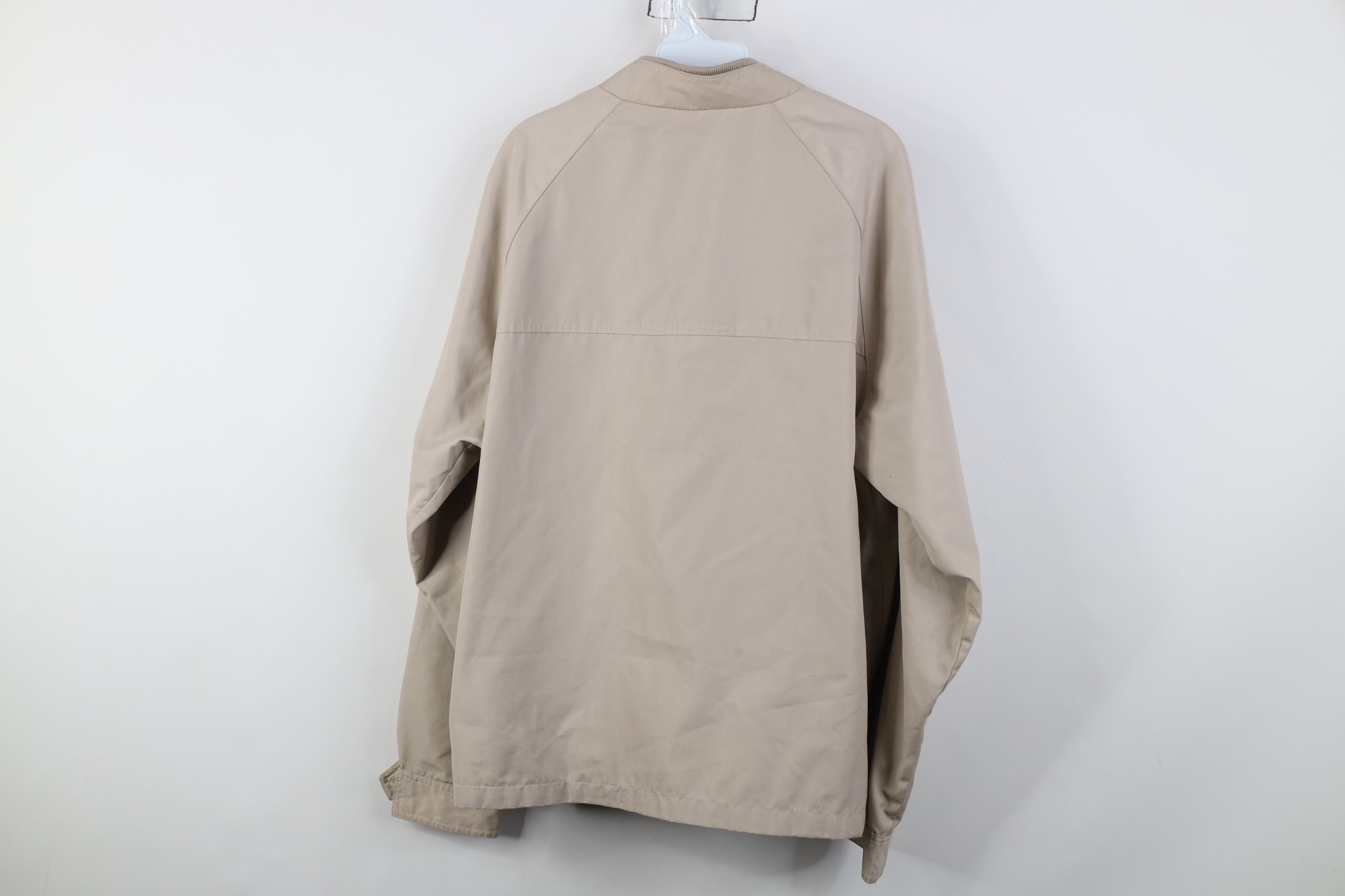 Vintage Vintage 70s Streetwear Full Zip Racer Bomber Jacket Beige Size US XXL / EU 58 / 5 - 14 Thumbnail