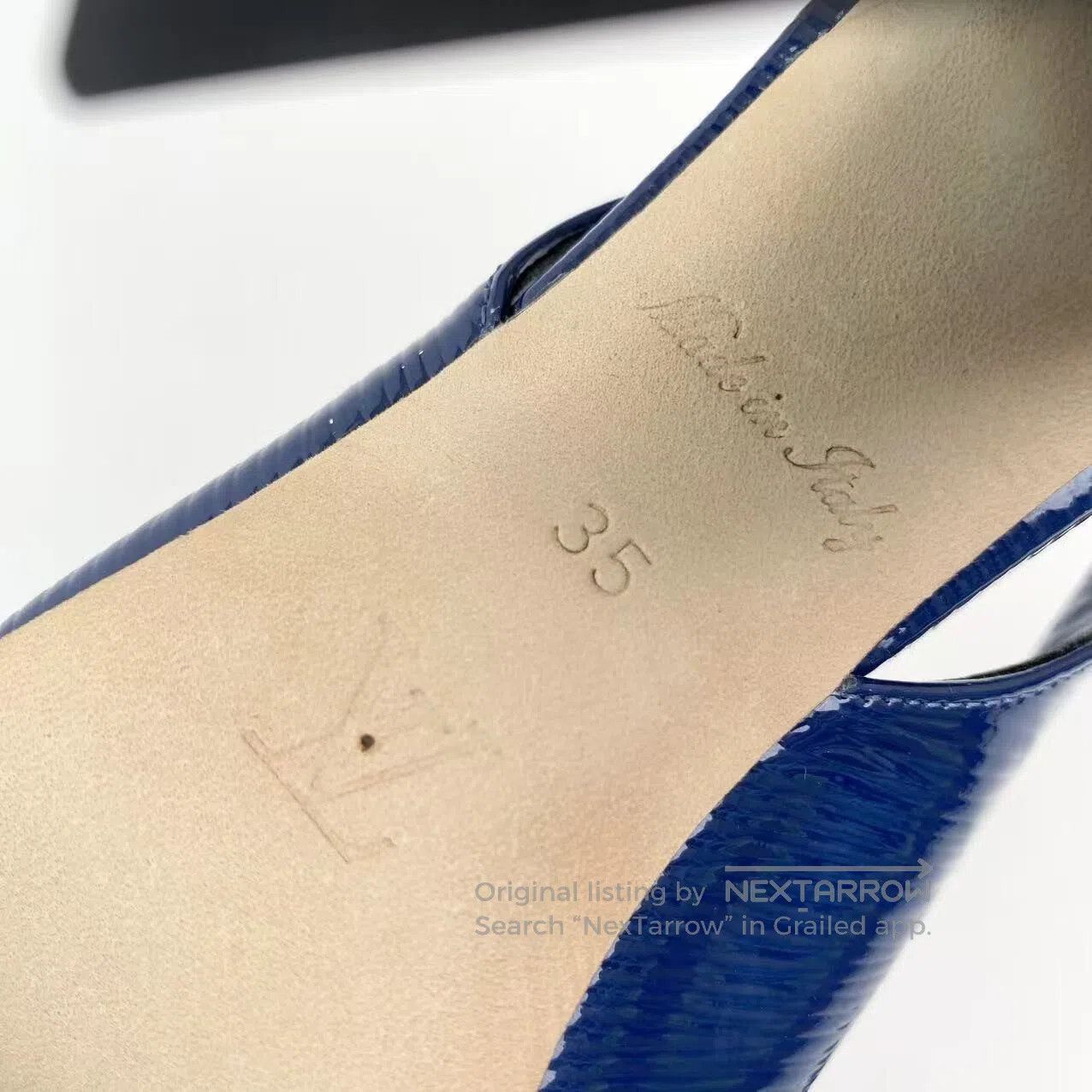 Louis Vuitton Louis Vuitton Square-toe logo high-heeled sandals| Size US 4.5 / IT 34.5 - 7 Thumbnail