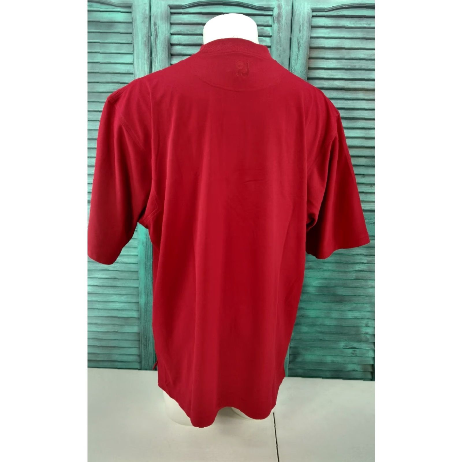 Footjoy FootJoy Men's Golf Shirt Short Sleeve XL Burgundy Polyester G11 Size US XL / EU 56 / 4 - 4 Thumbnail