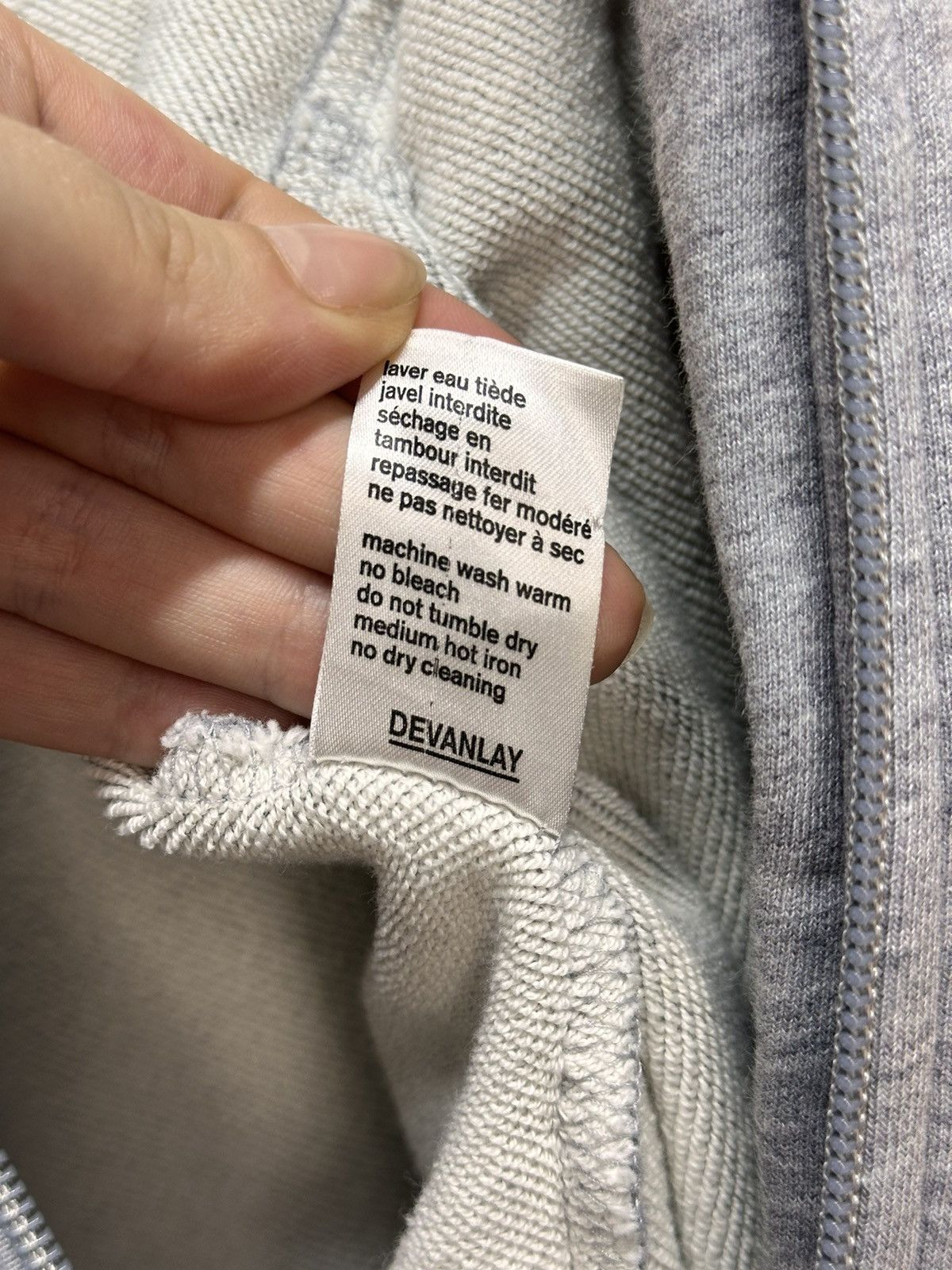 Lacoste Vintage Lacoste Zip Hoodie Grey Sk8 France Polo Ralph Lauren Size US L / EU 52-54 / 3 - 10 Thumbnail