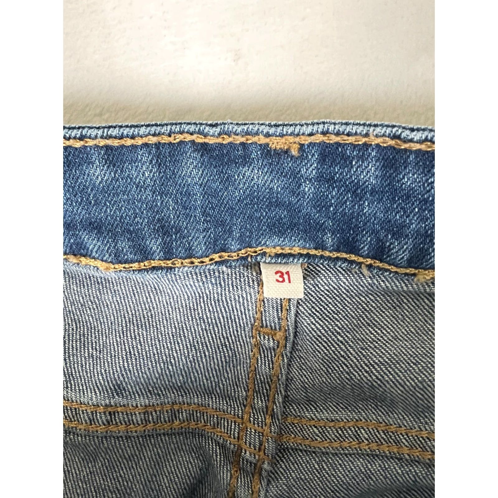 Levi's Levi's Jeans Women's 31 Blue Skinny Distressed Patchwork Denim Patches Slim Regular 30 In Inseam Size 24" / US 00 / IT 34 - 4 Thumbnail