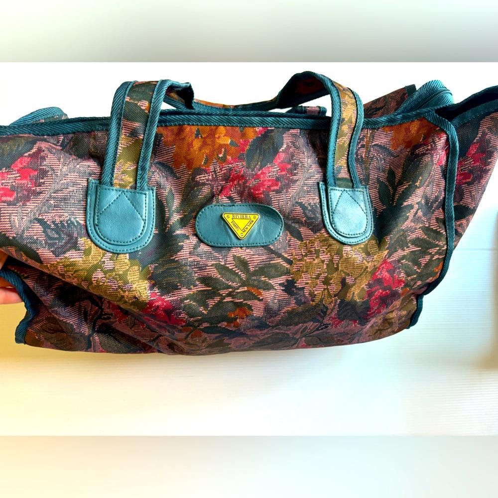 Designer Vintage Needlepoint Duffle Bag Size ONE SIZE - 1 Thumbnail