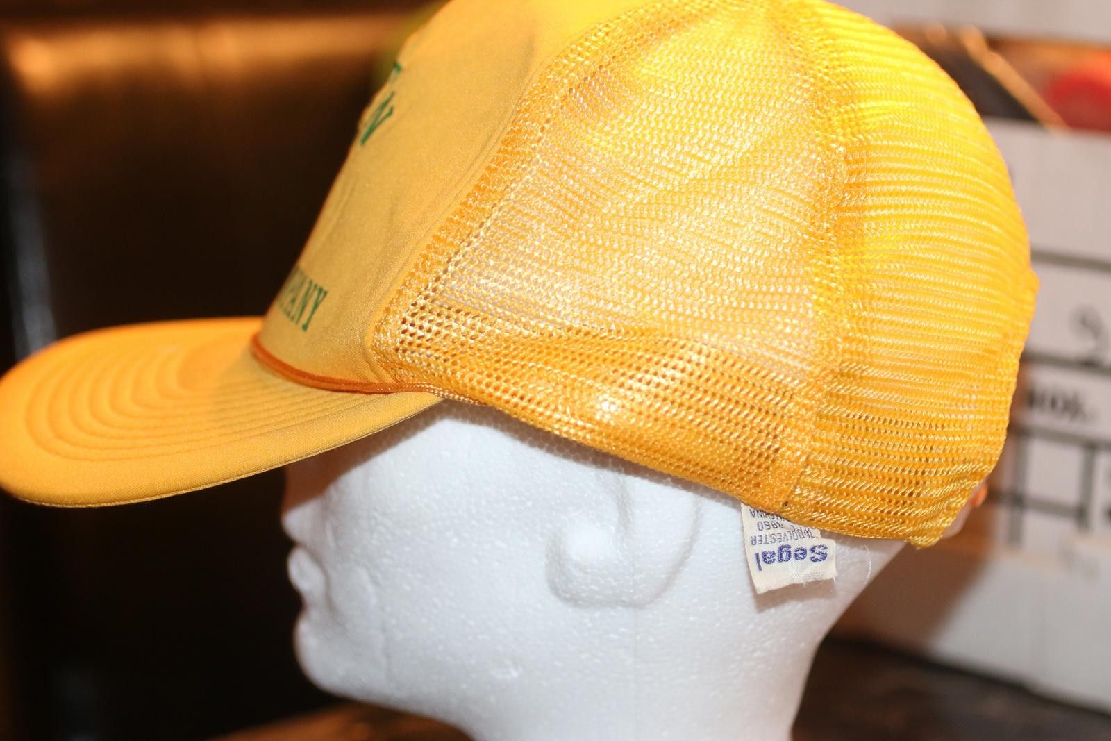 Other Vintage GEMTUN Service Company Trucker Hat Yellow Mesh Cap Size ONE SIZE - 4 Thumbnail