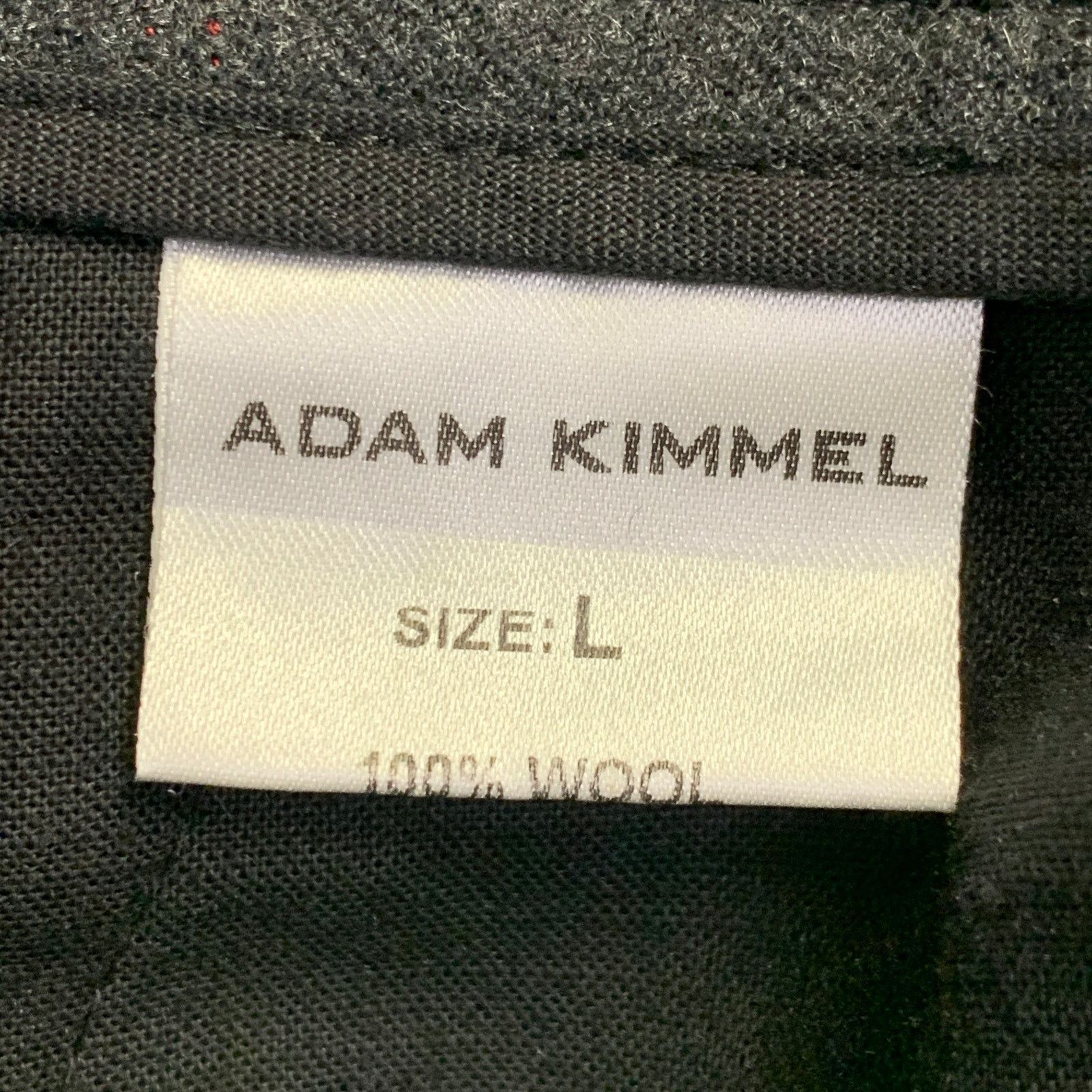 Adam Kimmel ADAM KIMMEL Charcoal Wool Twill Tapered Zip Fly Dress Pants Size US 36 / EU 52 - 6 Thumbnail