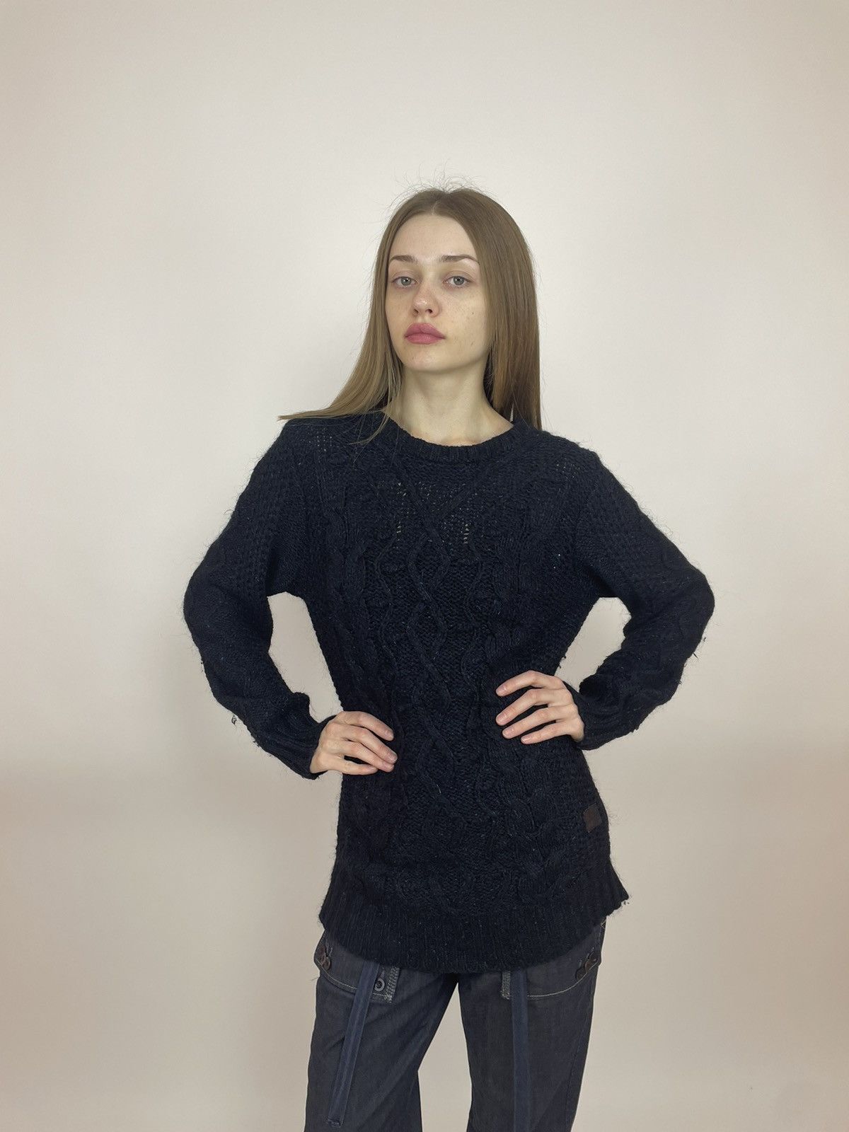 G-Star × Japanese Brand G-star Sweater HUXLEY R Knit WMN L/S Oversized cable knit Size M / US 6-8 / IT 42-44 - 6 Thumbnail