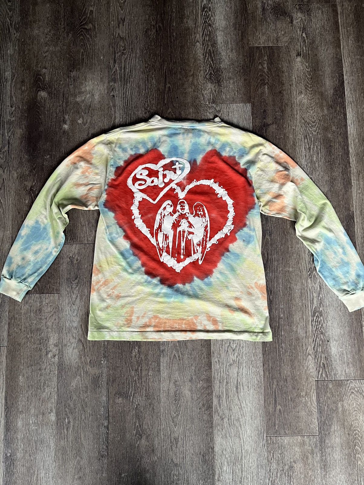 Saint Michael Saint Michael Fool/Love Tie Dye Long Sleeve Shirt Size US M / EU 48-50 / 2 - 3 Thumbnail