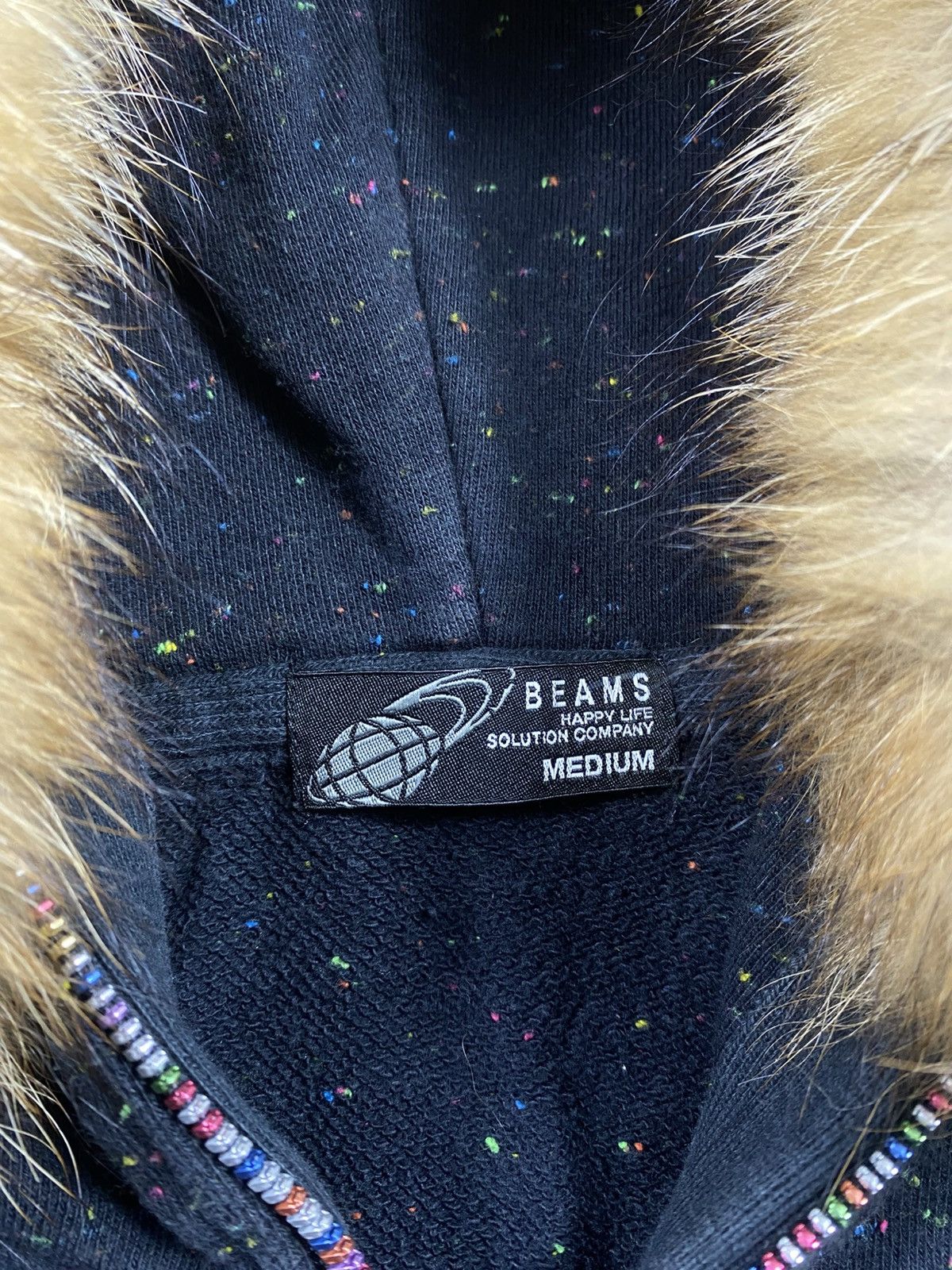 If Six Was Nine Japanese Beams Zip Up Fur Hoodie Black Size US M / EU 48-50 / 2 - 6 Thumbnail