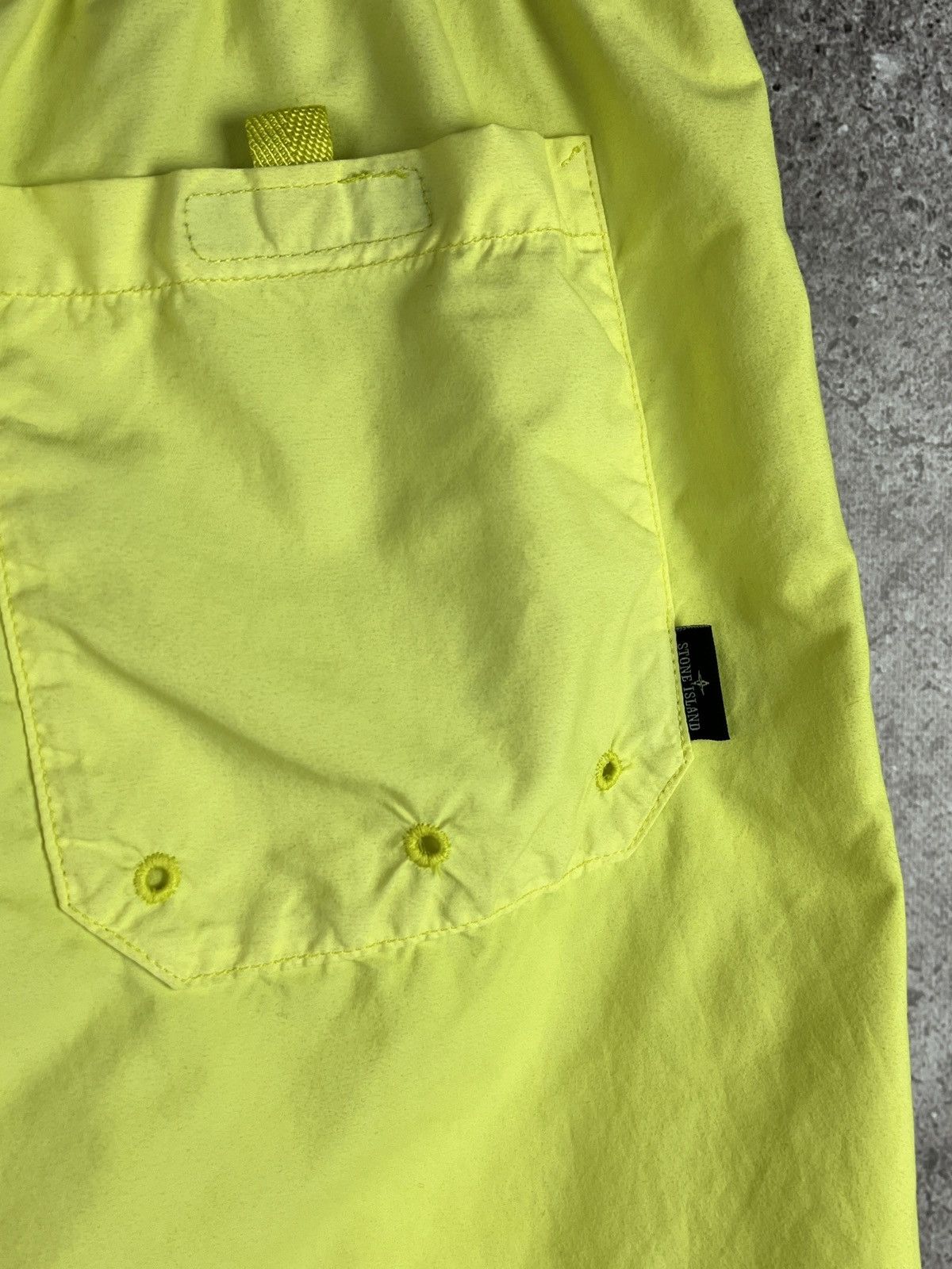 Stone Island Stone Island Nylon Swim Shorts – Neon Yellow (Size M) Size US 32 / EU 48 - 5 Thumbnail