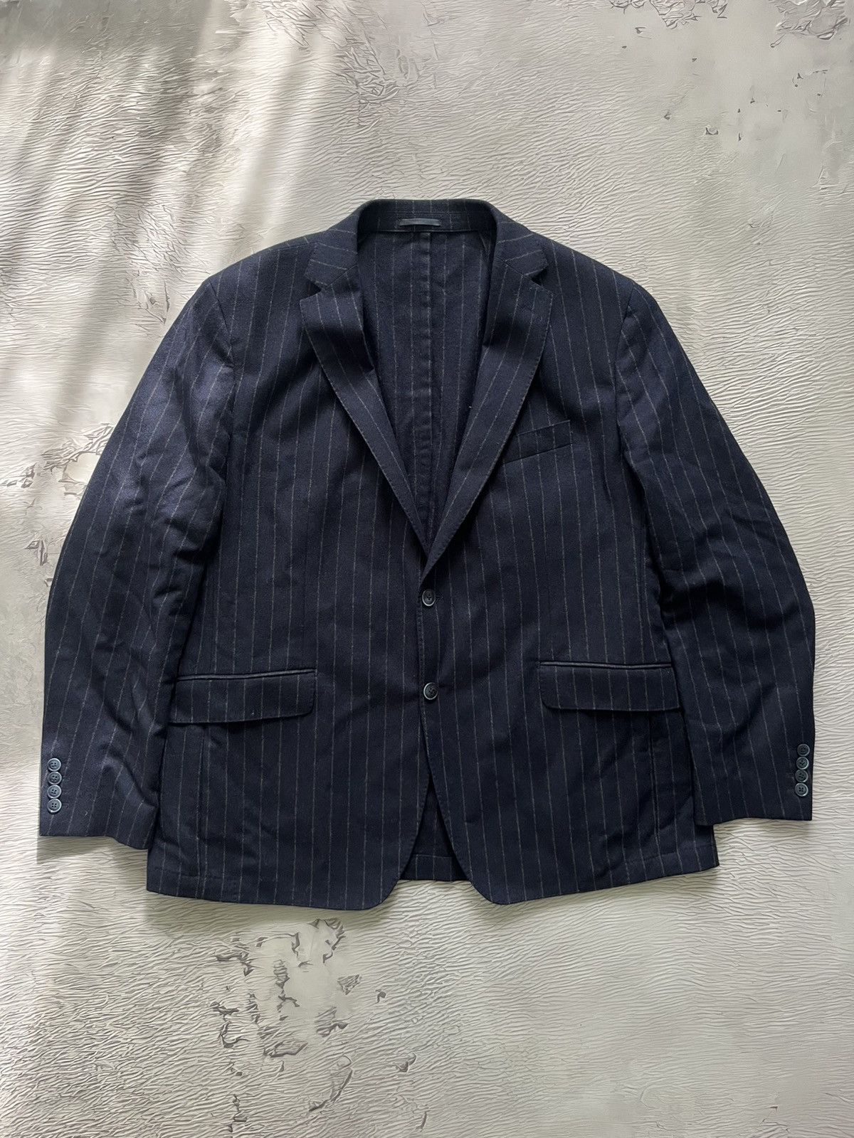 Hackett Hackett London Pinstripes Wool Men's Blazer Jacket Size 46R - 1 Thumbnail