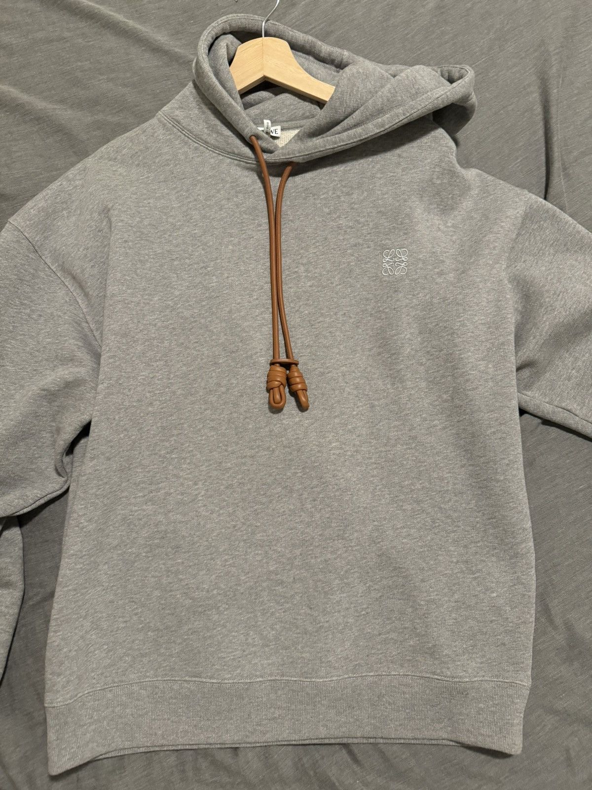 Loewe Loewe Leather Drawstring Hoodie Size US M / EU 48-50 / 2 - 1 Thumbnail