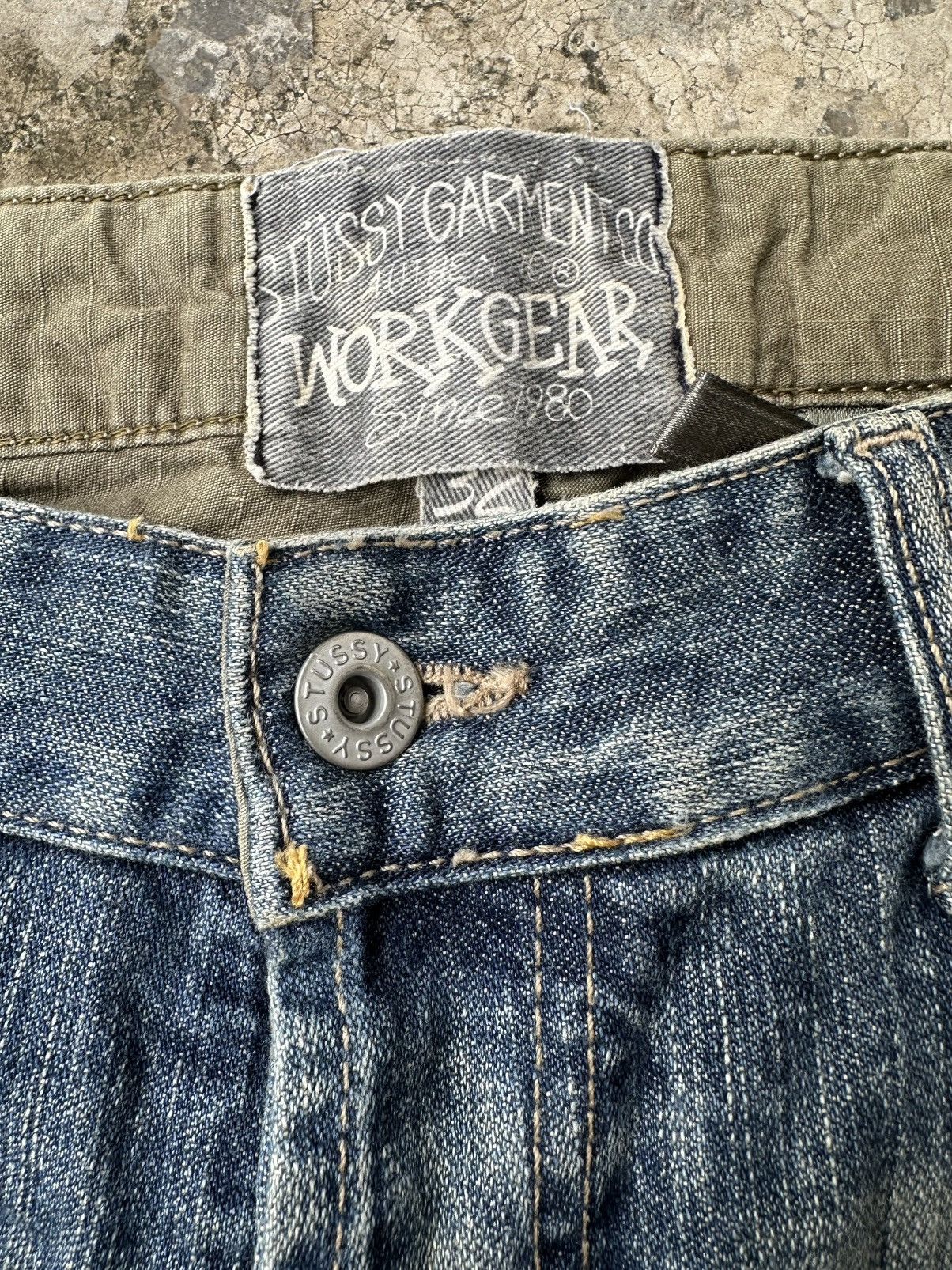 Stussy × Vintage Vintage Stussy Work Gear Jeans Size US 32 / EU 48 - 12 Thumbnail