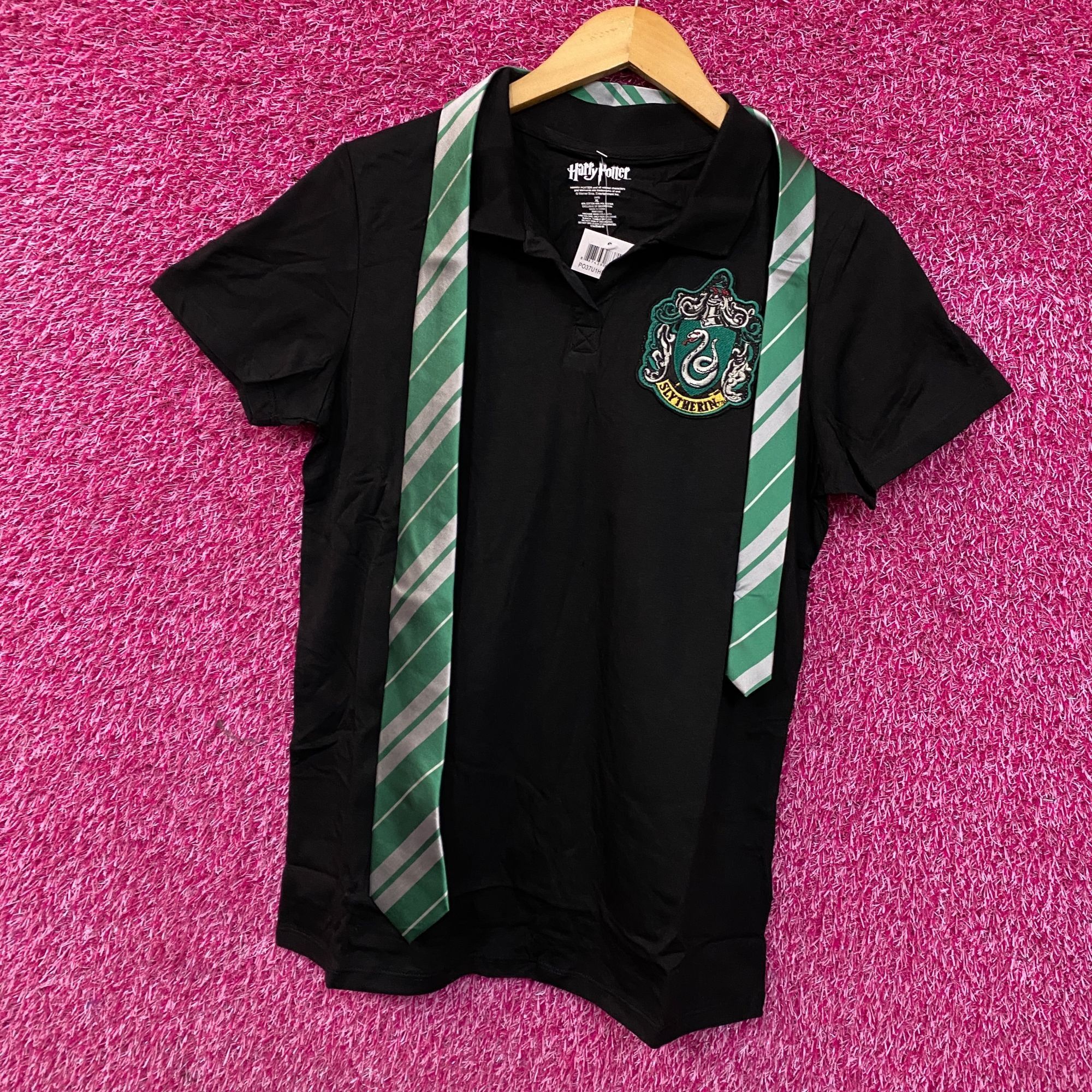 Warner Bros Harry Potter Juniors Slytherin Caped Polo Shirt XL Size US XL / EU 56 / 4 - 3 Thumbnail