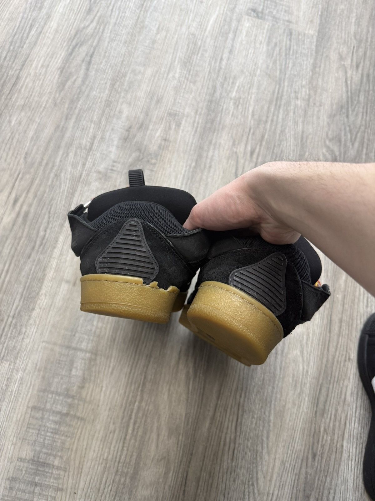 Lanvin Lanvin Curb Sneakers - Black/Gum (Multicolored Laces) Size US 8 / EU 41 - 6 Thumbnail