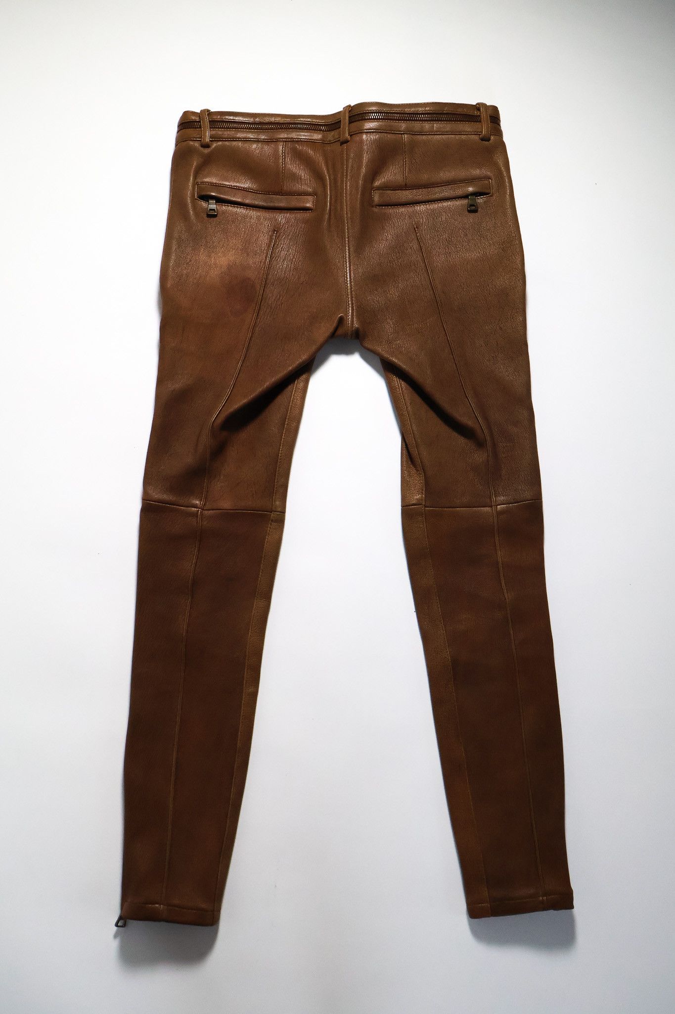Balmain Balmain SS11 5 Zip Leather Skinny Pants Size 28" / US 6 / IT 42 - 3 Thumbnail
