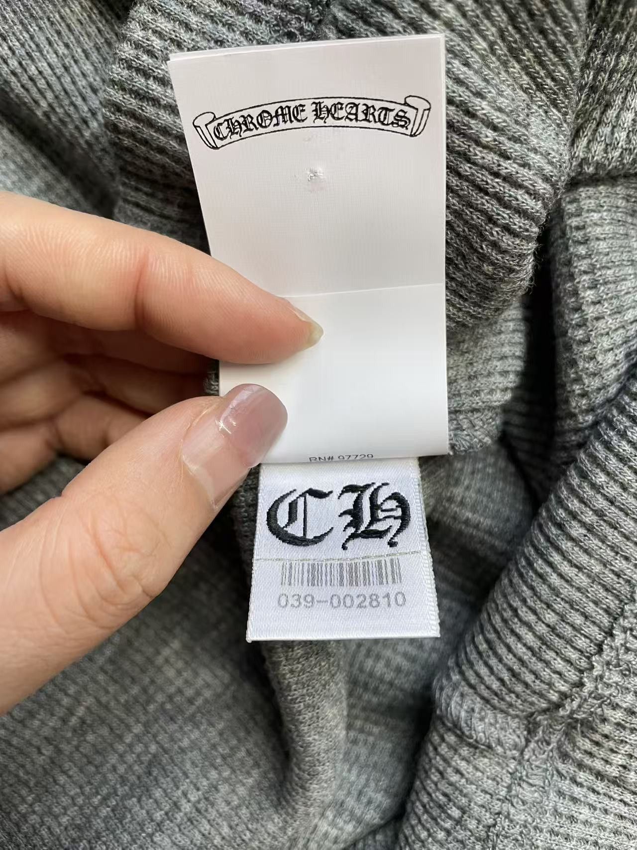 Chrome Hearts Chrome Hearts Logo Waffle Thermal Long Sleeve Henley Shirt Size US L / EU 52-54 / 3 - 9 Thumbnail