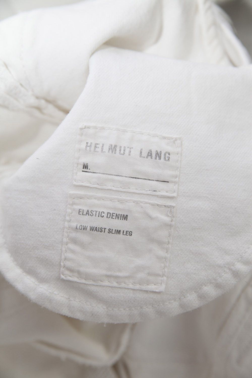 Helmut Lang Vintage 2000's white tear drop denim jeans Size 25" / US 0 / IT 36 - 9 Thumbnail