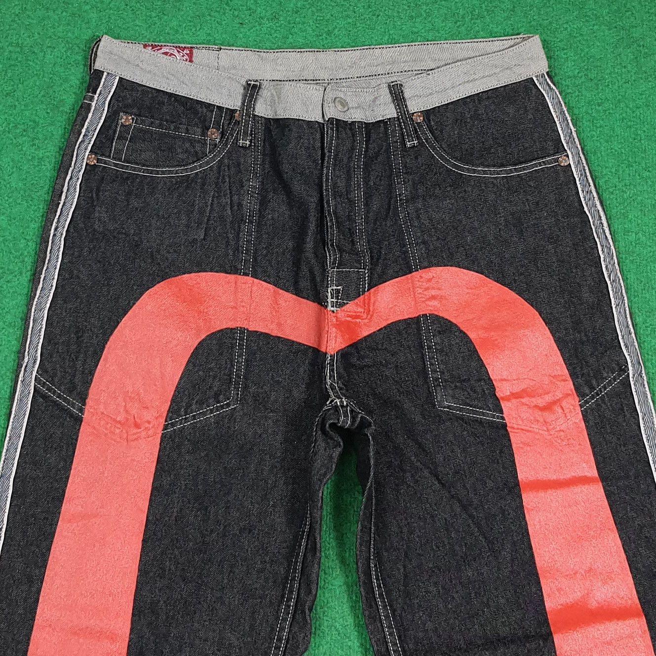 Evisu Vintage Evisu Paris Selvedge Reversible Custom Daicock Jeans Size US 35 - 2 Thumbnail
