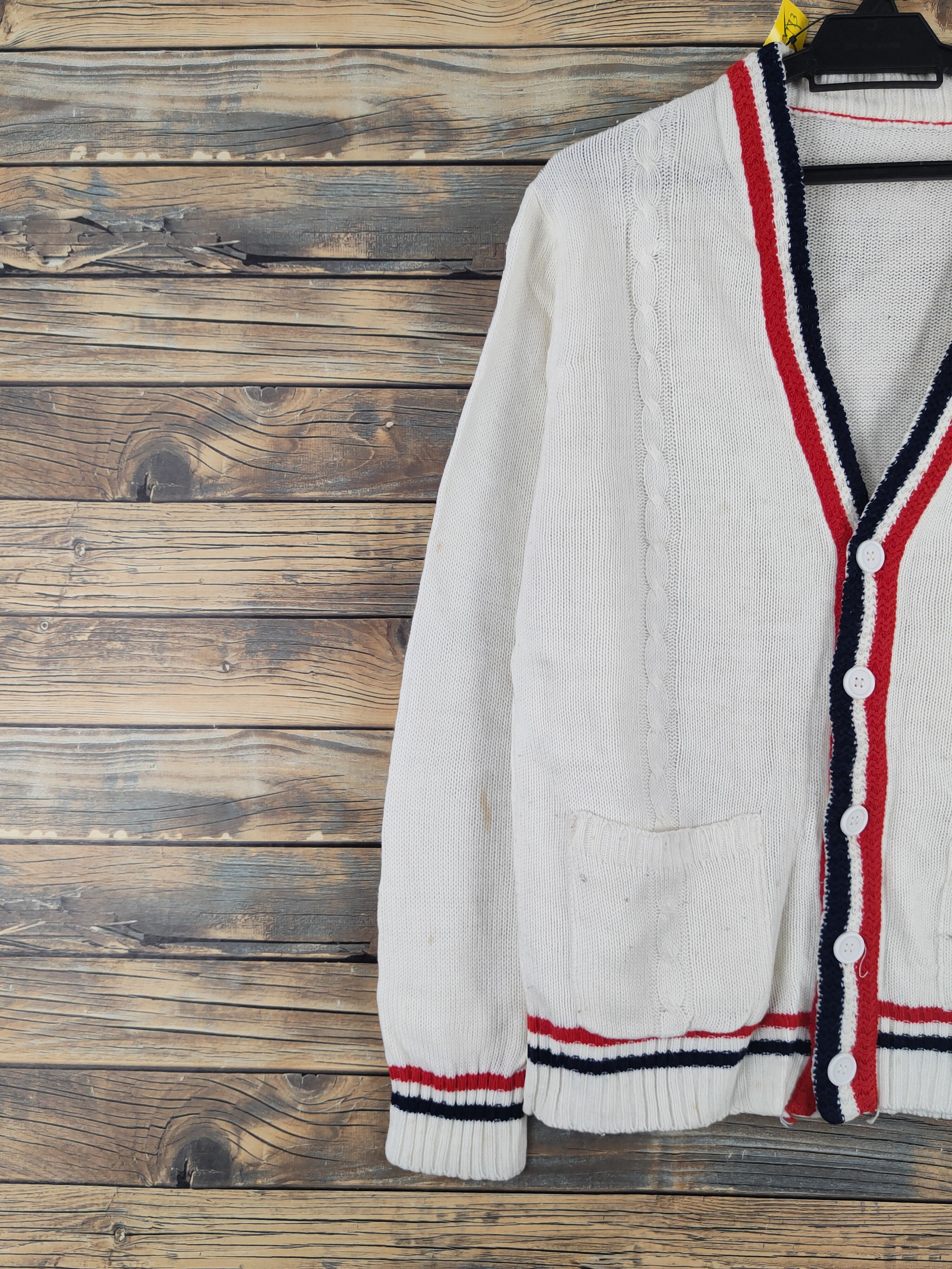 Aran Isles Knitwear Japanese Brand Ivory Knitwear Cardigan #W2163 Size US M / EU 48-50 / 2 - 3 Thumbnail