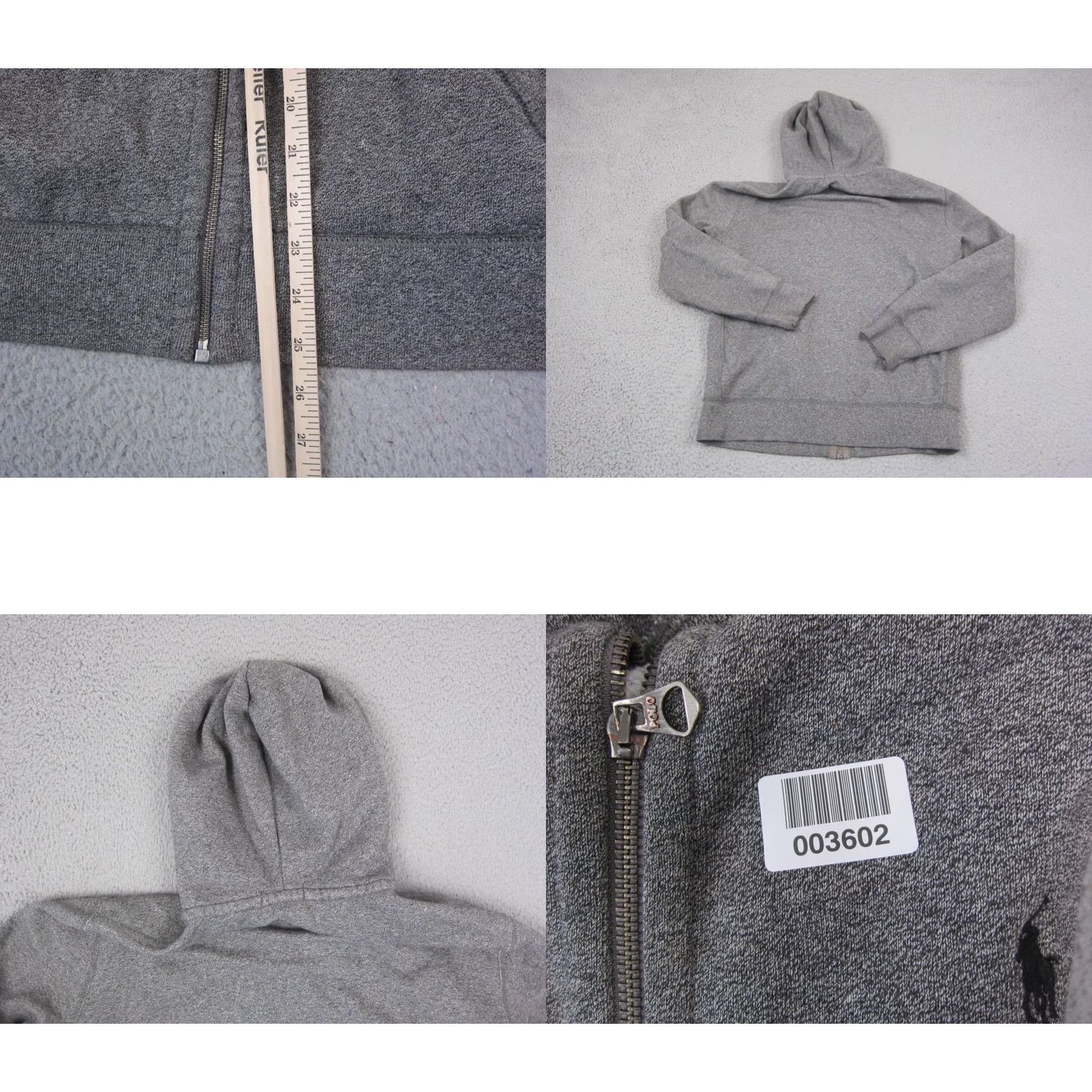 Polo Ralph Lauren Polo Ralph Lauren Hoodie Mens M Gray Black Pony Full Zip Fleece Sweatshirt Regular Size Medium Hooded Logo Zipper Pockets 90s Classic Vintage? Size US M / EU 48-50 / 2 - 9 Thumbnail