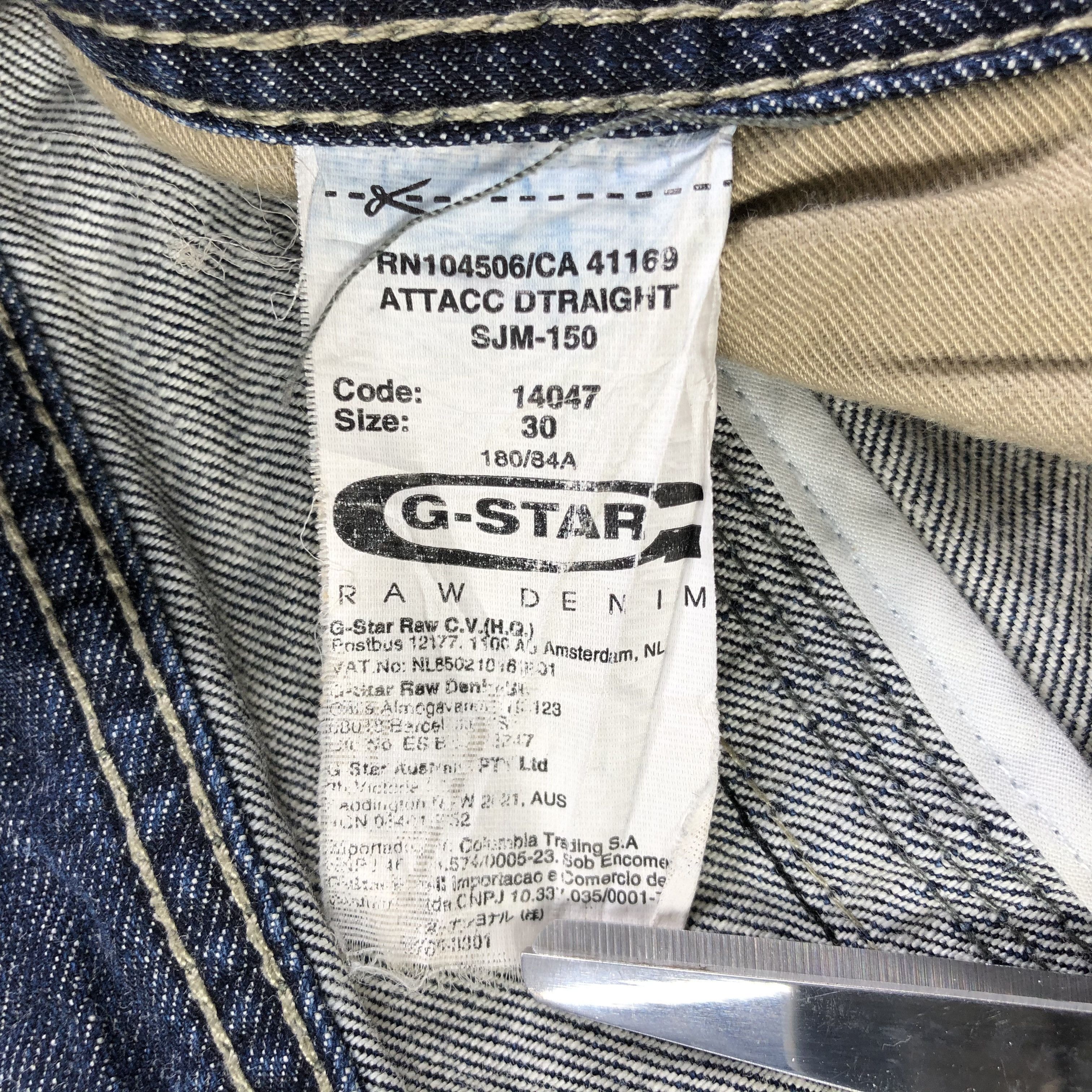 G-Star G Star Raw Jeans Faded Blue Denim KJ1534 Size US 30 / EU 46 - 12 Thumbnail
