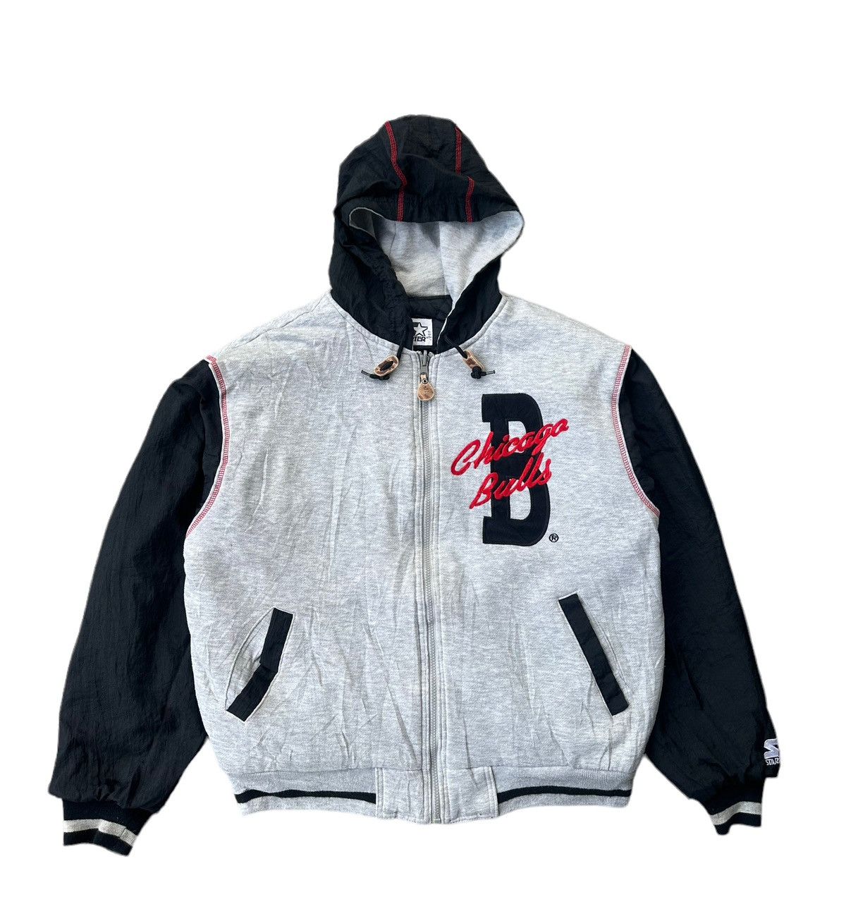 NBA × Starter Vintage NBA Chicago bulls starter reversible jacket hoodie Size US M / EU 48-50 / 2 - 9 Thumbnail