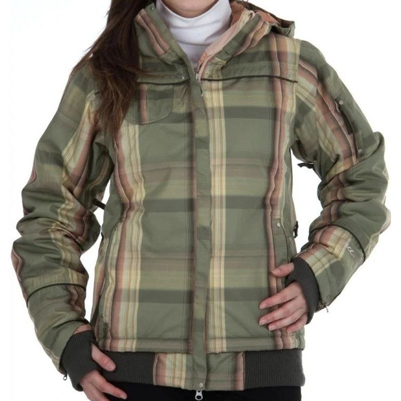 686 686 Acc Caliber Insulated Jacket Full Zip Hood Plaid M Size M / US 6-8 / IT 42-44 - 1 Thumbnail