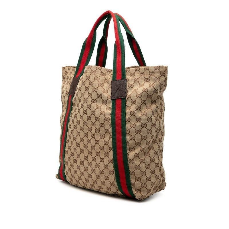 Gucci Gucci GG Canvas Tote Bag Beige Size ONE SIZE - 2 Thumbnail