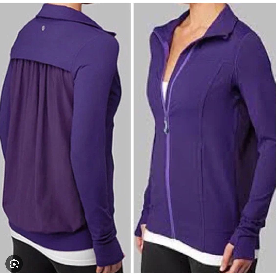 Lululemon Lululemon Tadasana Mesh Back Jacket Purple 6 Size M / US 6-8 / IT 42-44 - 1 Thumbnail