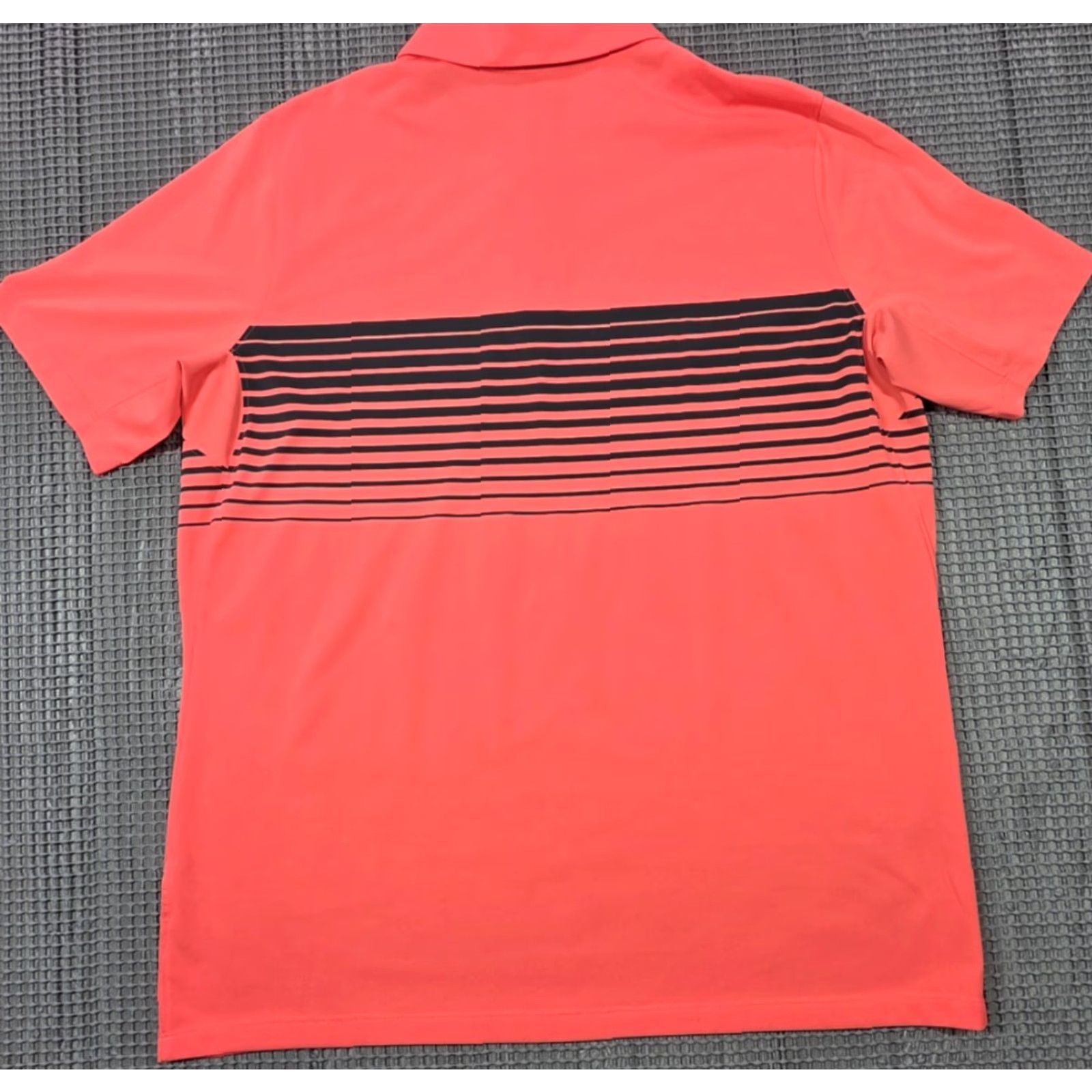 Nike Nike Dri-Fit Mobility Speed Stripe Golf Polo Shirt Mens L Orange Size US L / EU 52-54 / 3 - 5 Thumbnail