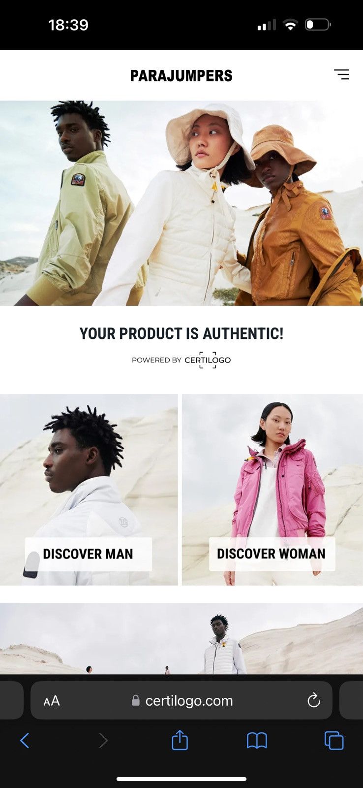 Designer × Parajumpers Parajumpers Lightweight Down Jacket XS Ugo Vincent Certilogo Size US XS / EU 42 / 0 - 12 Thumbnail