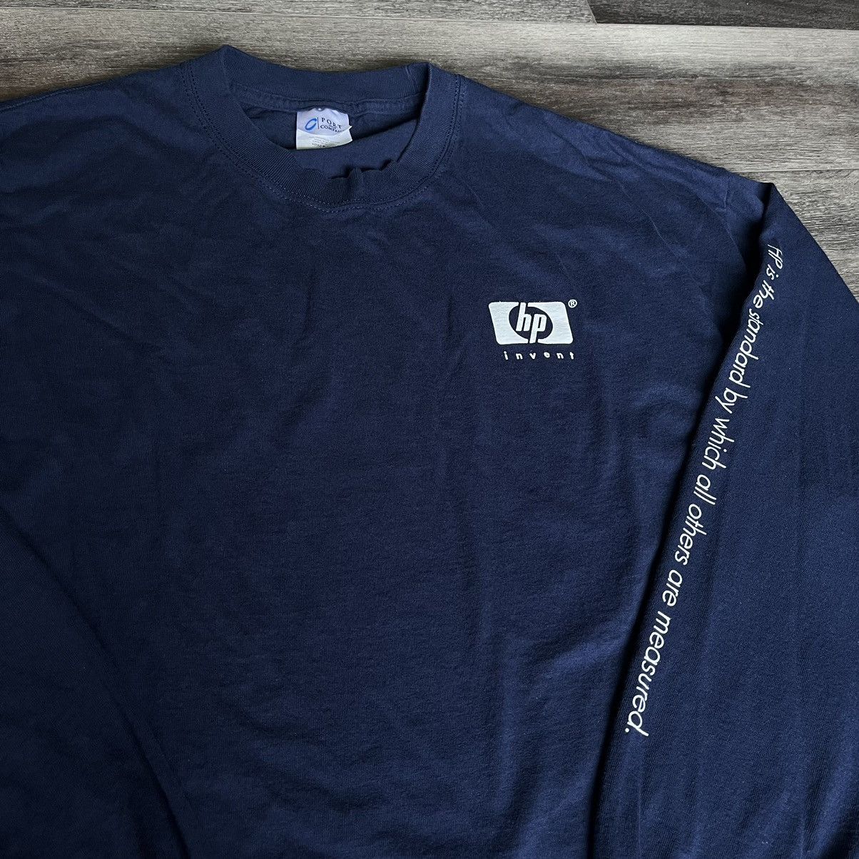 Microsoft Vintage 2000s HP Invent Hewlett-Packard Longsleeve Tee Shirt Size US XL / EU 56 / 4 - 2 Thumbnail