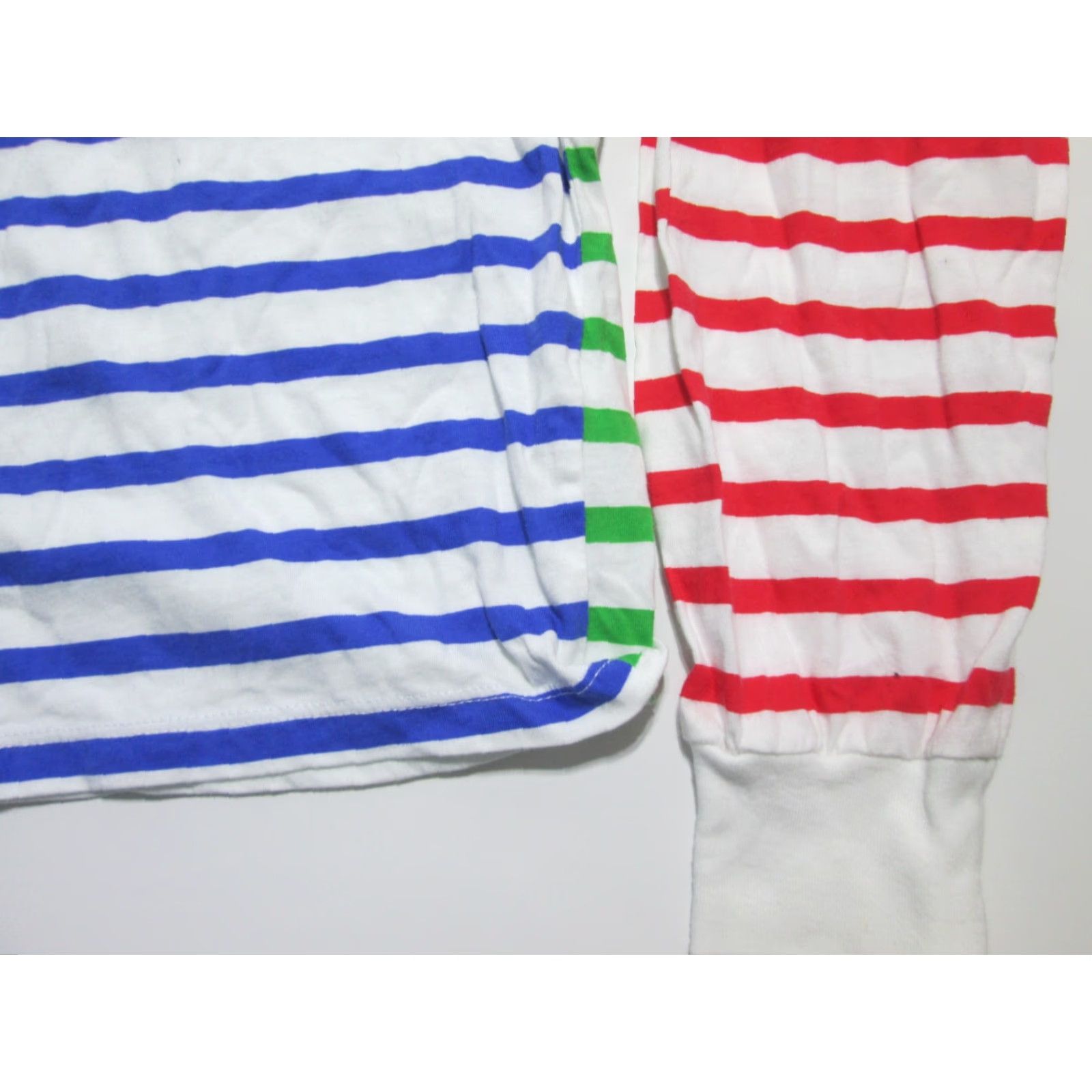 Asos Asos Womens Sweatshirt White Multi Striped Long Sleeve Crew Neck Stretch Size 4 Size S / US 4 / IT 40 - 3 Thumbnail