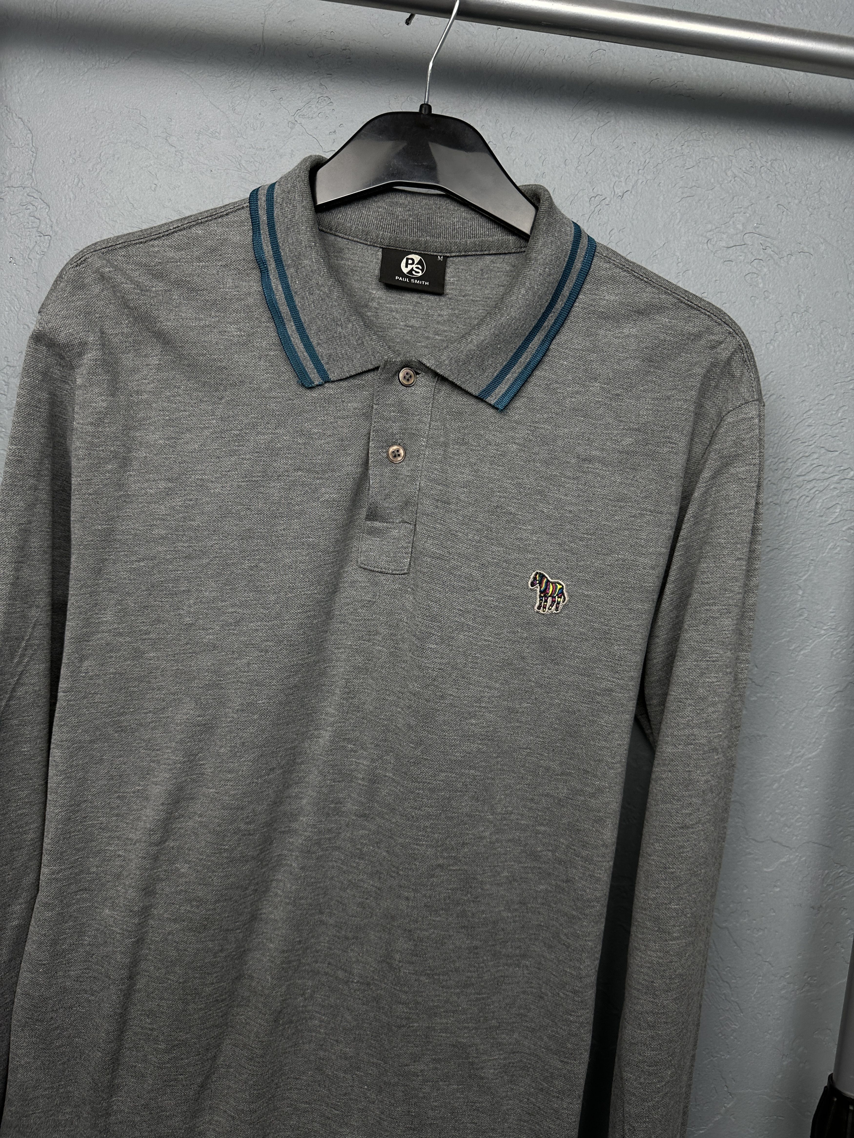 Pretty Green Pretty Green Mens Long Sleeve Polo Shirt Size US M / EU 48-50 / 2 - 2 Thumbnail
