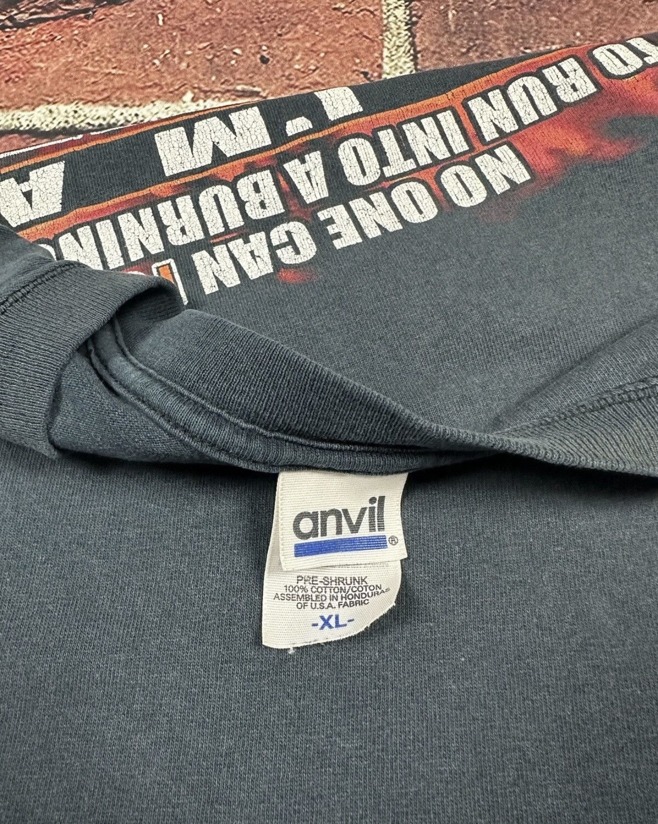 Anvil Vintage Volunteer Firefighters T Shirt 2003 Big Fish Size US XL / EU 56 / 4 - 5 Thumbnail