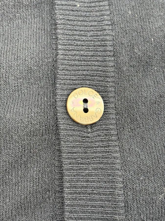 Dolce & Gabbana SS2008 Dolce & Gabbana Navy Wool Classy Cardigan Size US M / EU 48-50 / 2 - 9 Thumbnail