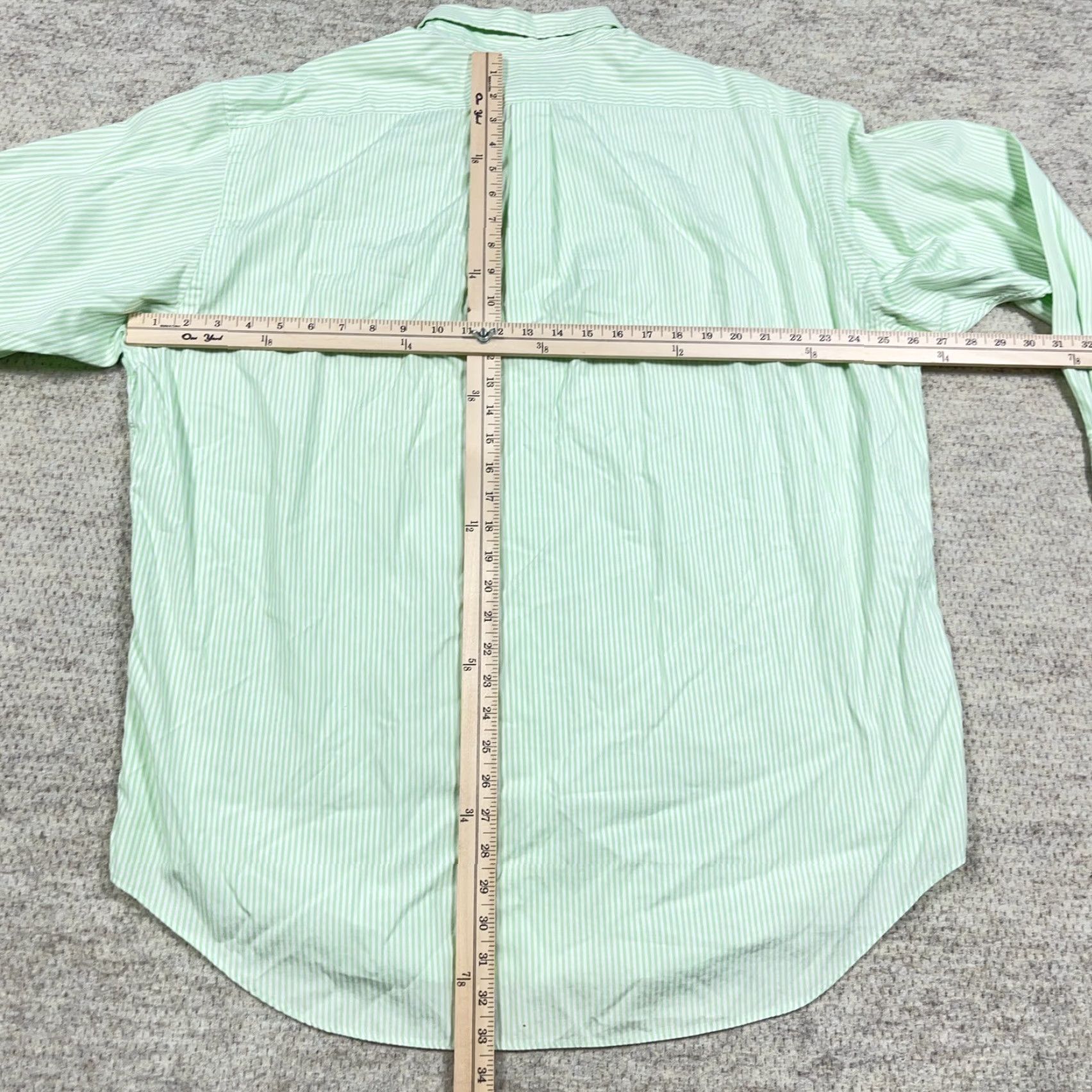 Ralph Lauren Ralph Lauren Shirt Men XL Green Classic Fit Button Up University Stripe 17.5 32 Size US XL / EU 56 / 4 - 6 Thumbnail