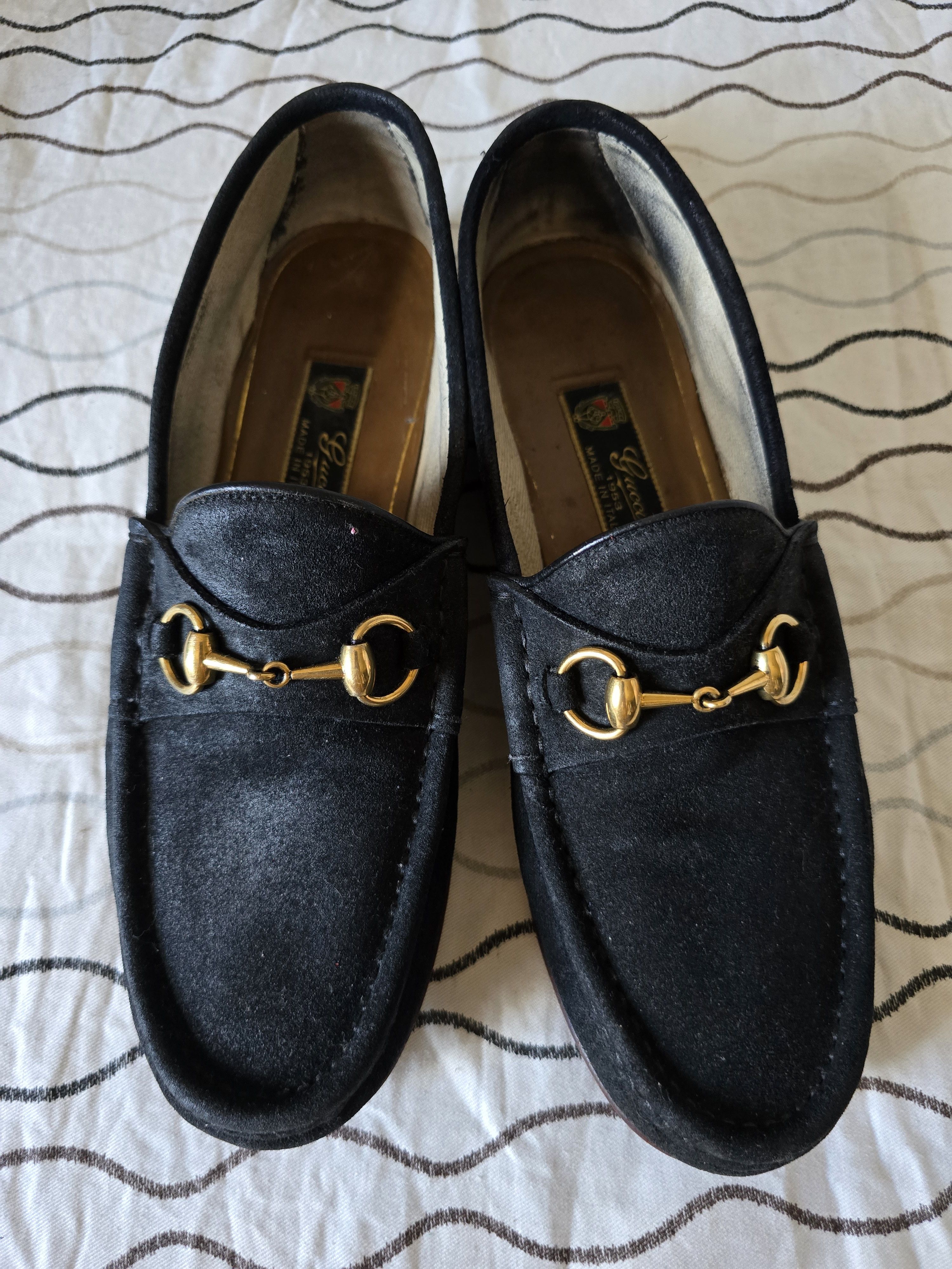 Gucci Gucci loafers suede gold horsebit Size US 10 / EU 43 - 6 Thumbnail