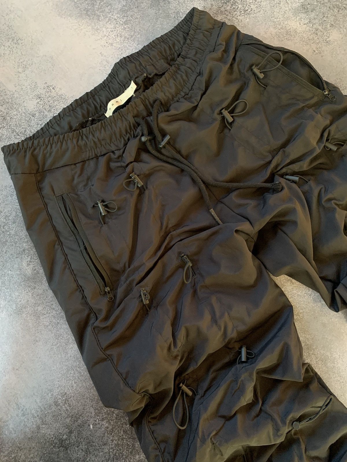 Hysteric Glamour × MNML VTG Rick Owens Junya Watanabe Style MNML BUNGEE CORD PANts Size US 33 - 6 Thumbnail
