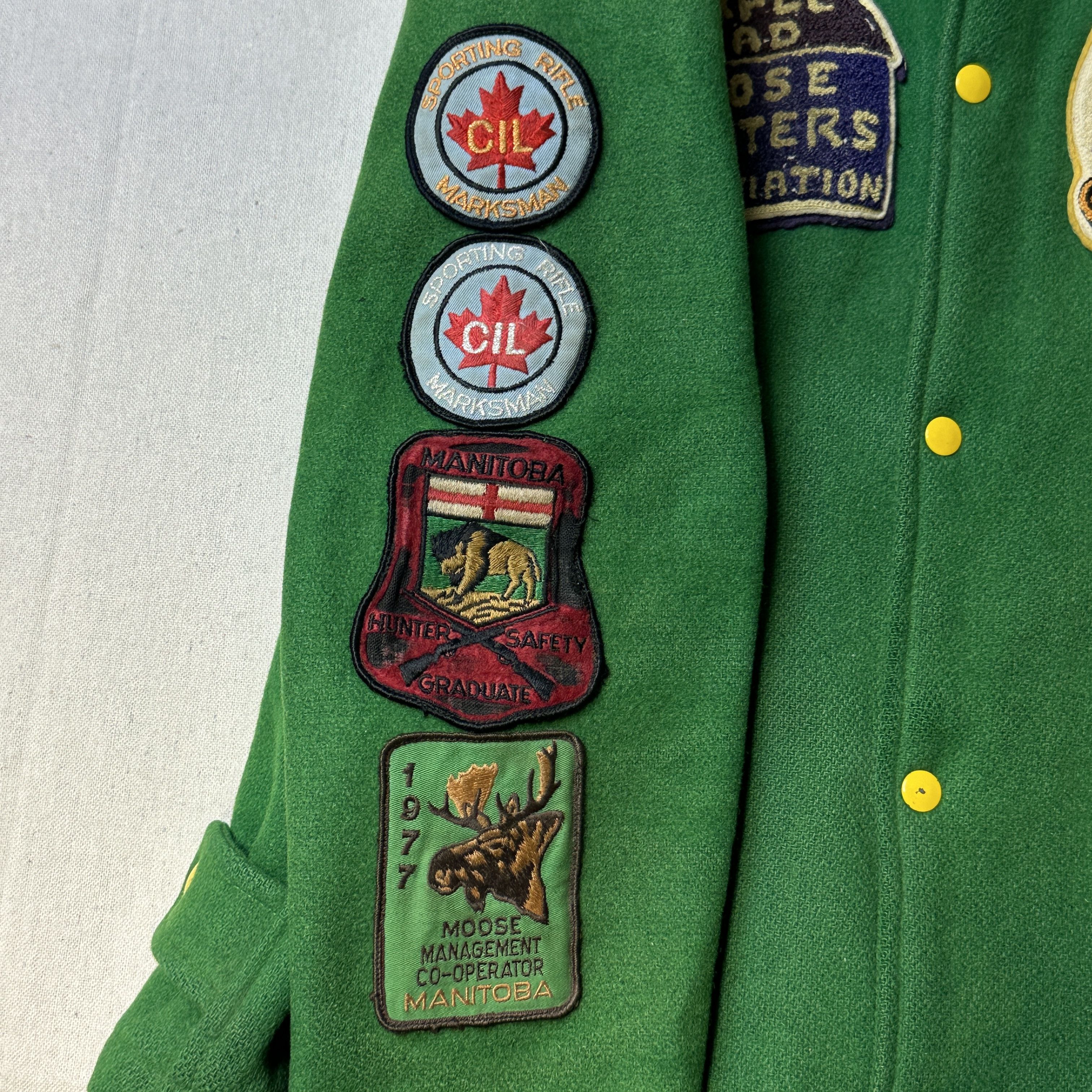 Other 1970s - Seven Oaks Game & Fish Moose Hunters Association Wool Varsity Jacket Size M Size US M / EU 48-50 / 2 - 4 Thumbnail