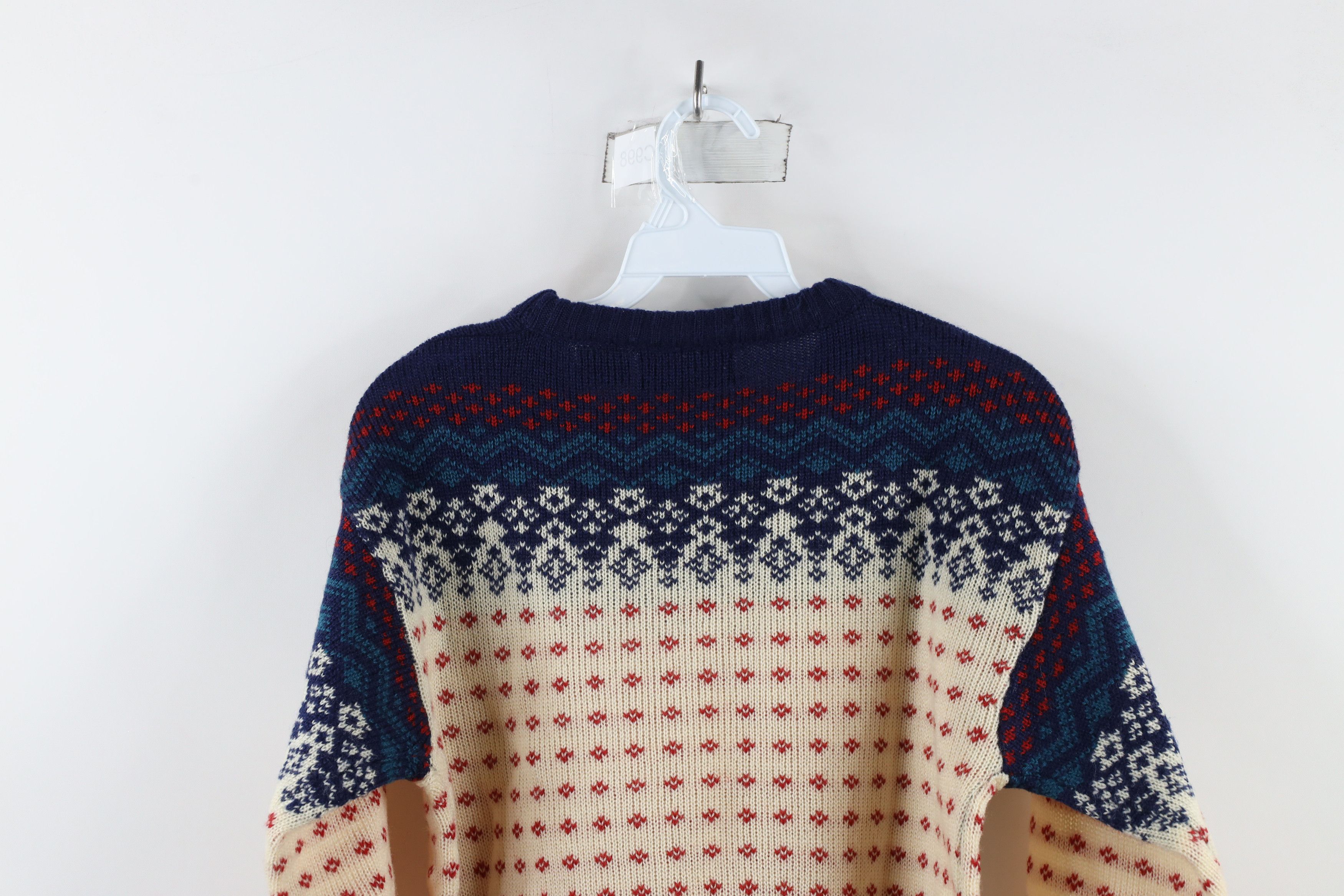 Vintage Vintage 70s Streetwear Fair Isle Crewneck Sweater Acrylic Size M / US 6-8 / IT 42-44 - 6 Thumbnail
