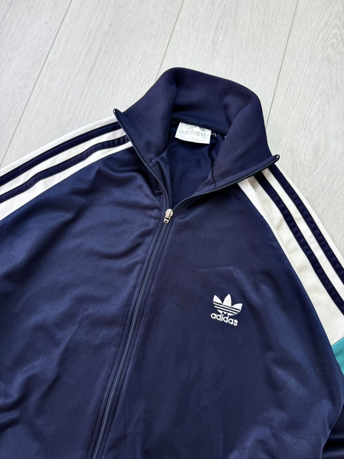 Adidas Vintage 80s Adidas Retro Track Jacket Trefoil Logo Y2K 90s Size US S / EU 44-46 / 1 - 2 Thumbnail