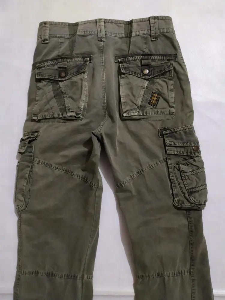 Other Bapai Cargo Tactical Multi pocket Olive Colour Pants Size US 29 - 6 Thumbnail
