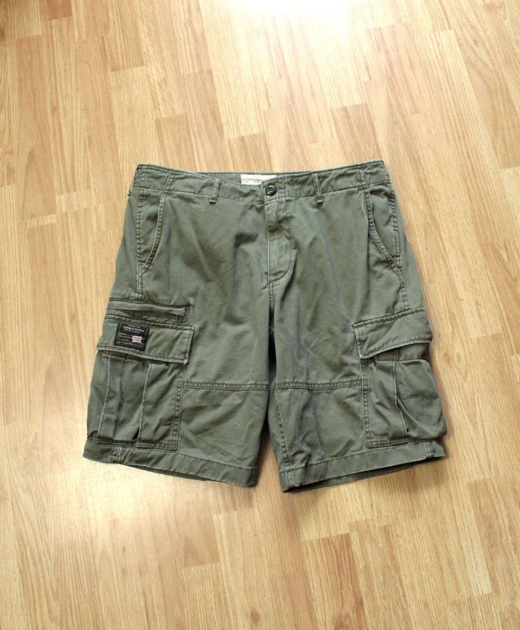Denim & Supply Ralph Lauren 🔥 Denim & Supply Ralph Lauren Cargo Army Shorts Y2K Work USA Size US 33 - 1 Thumbnail