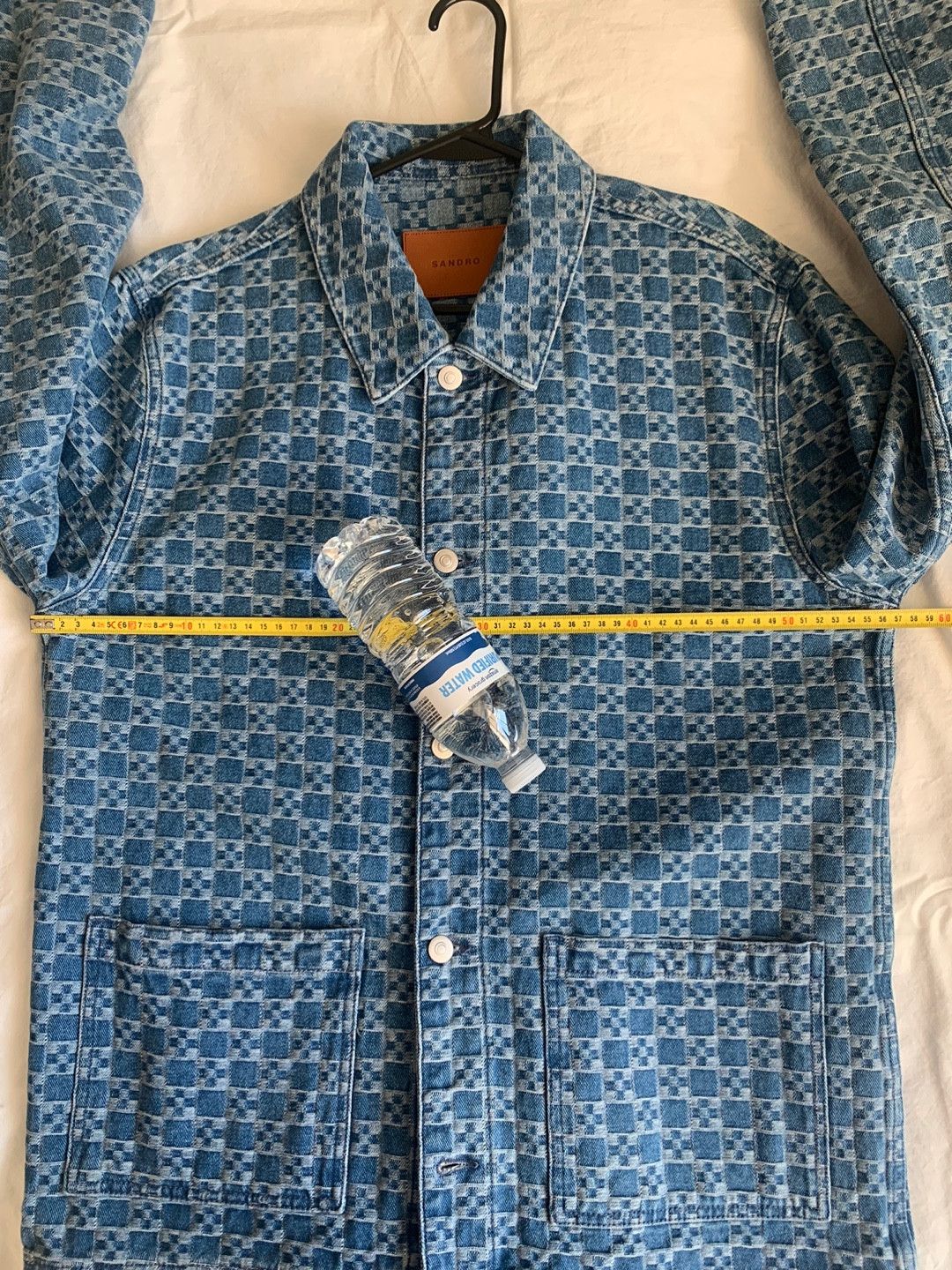 Sandro Square Cross Denim Chore Coat Size US L / EU 52-54 / 3 - 5 Thumbnail