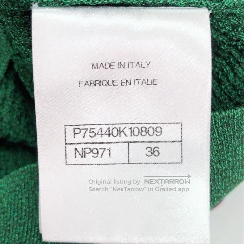 Chanel Chanel 23A dark green knitted short sleeves Size XS / US 0-2 / IT 36-38 - 6 Thumbnail