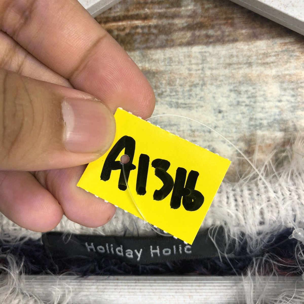 Homespun Knitwear × Japanese Brand × Solid and Striped Holiday Holic mohair fur shaggy stripe Knitwear #A1316 Size M / US 6-8 / IT 42-44 - 10 Thumbnail