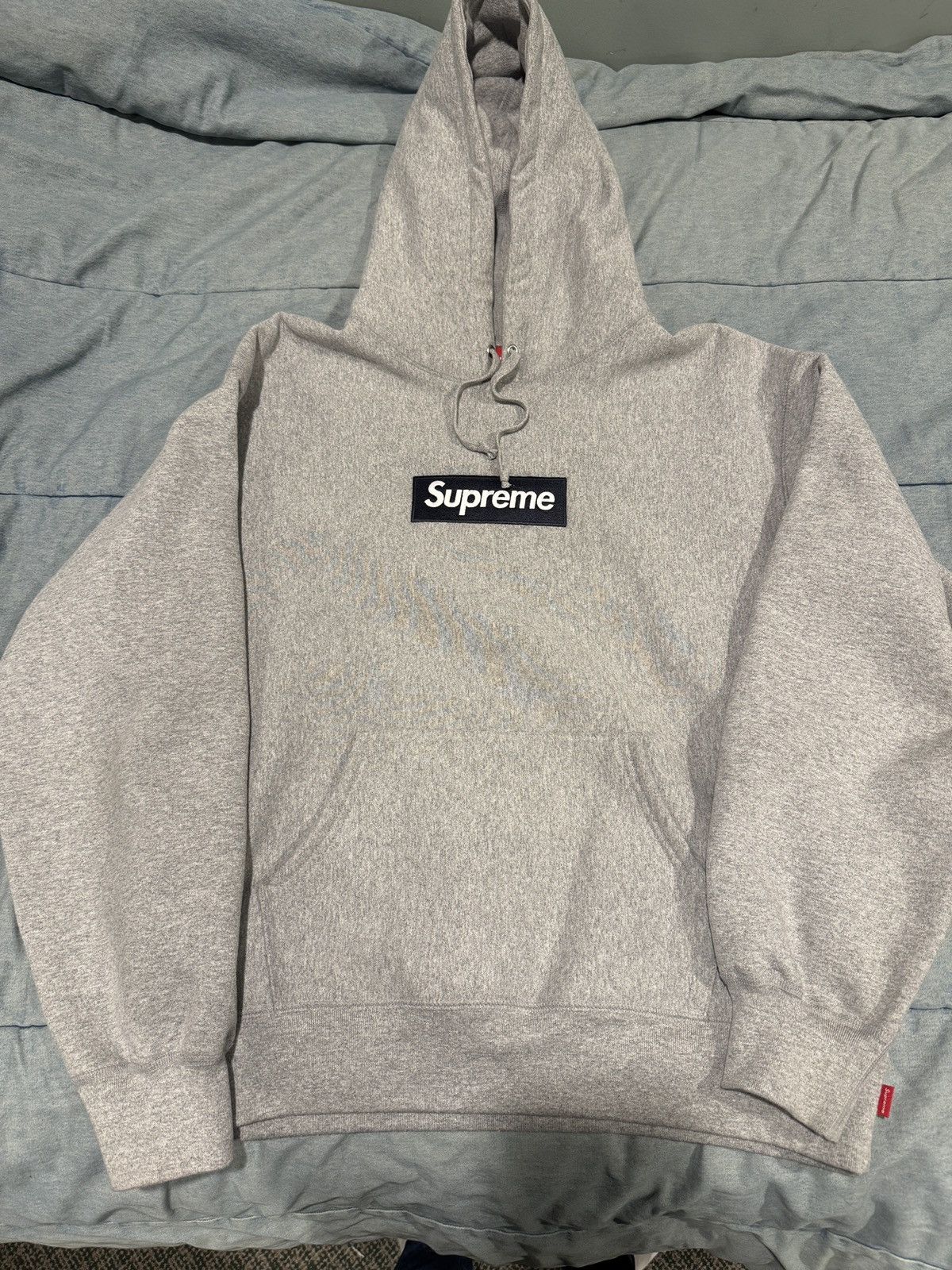 Supreme Supreme Grey Eyelet Hoodie | Grailed