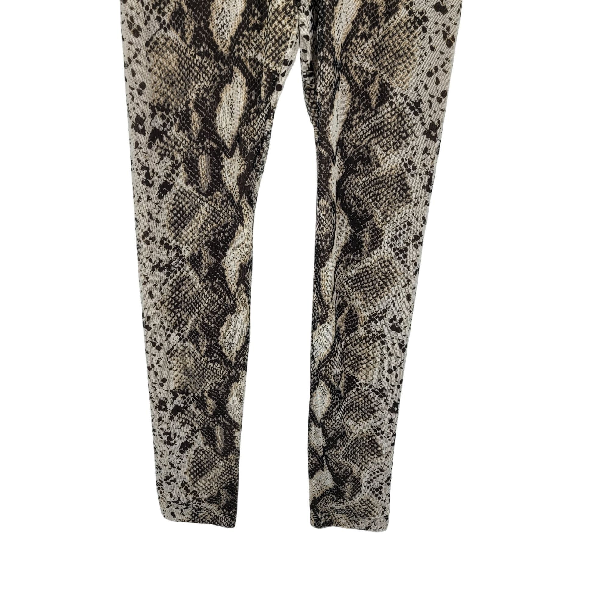 Designer JLuxlabel Snake Long Sleeve Wrap Bodysuit Leggings Set Sz M Size M / US 6-8 / IT 42-44 - 8 Thumbnail
