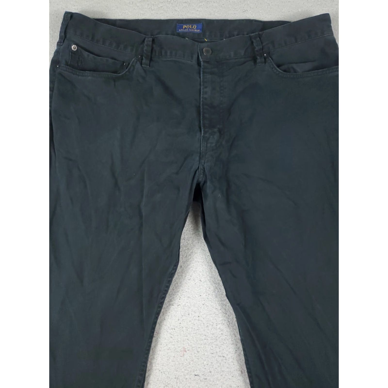 Ralph Lauren Ralph Lauren Chino Pants Mens 40x30 Black Flat Front Casual Trousers Size US 40 / EU 56 - 2 Thumbnail